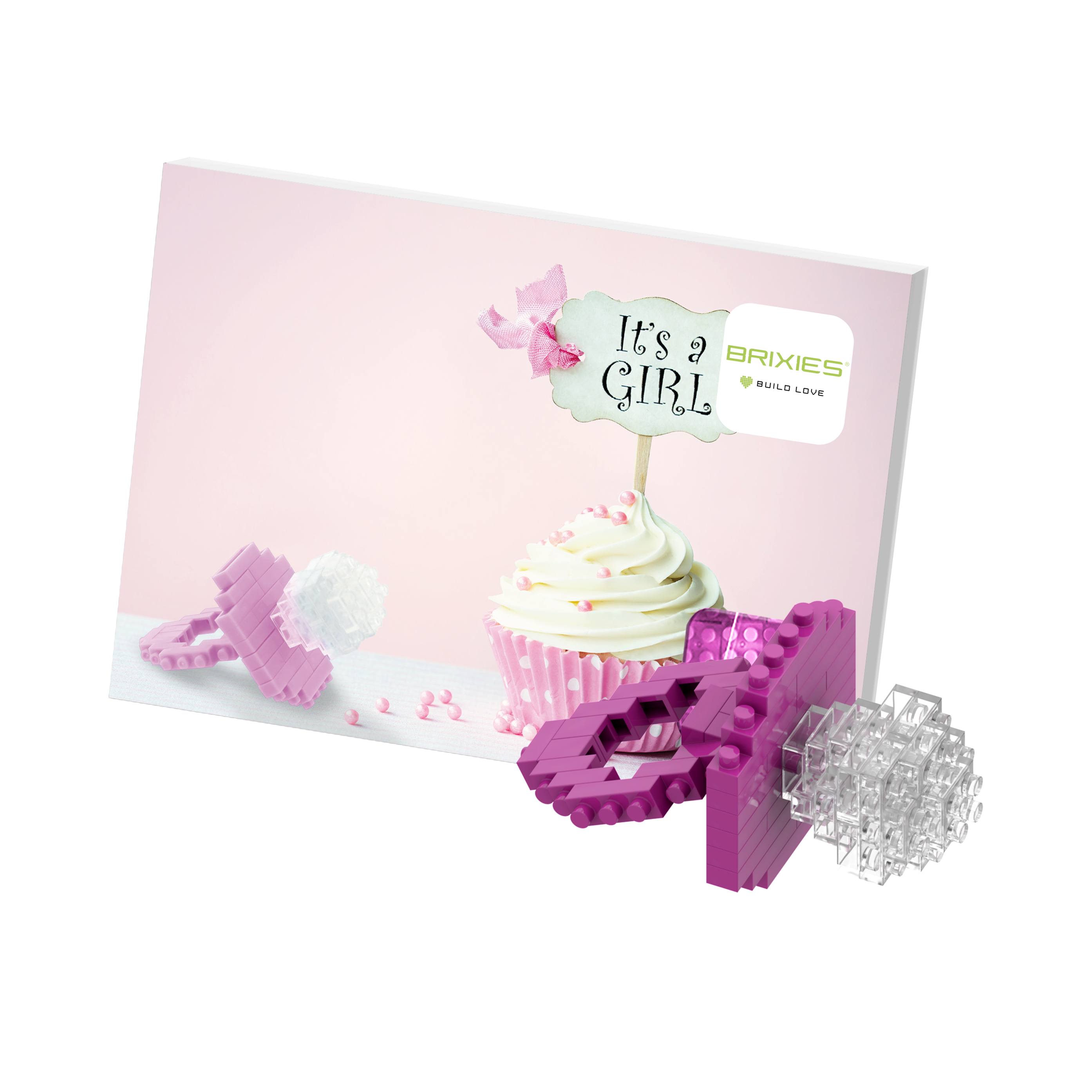 BRIXIES Postkarte Baby Mädchen