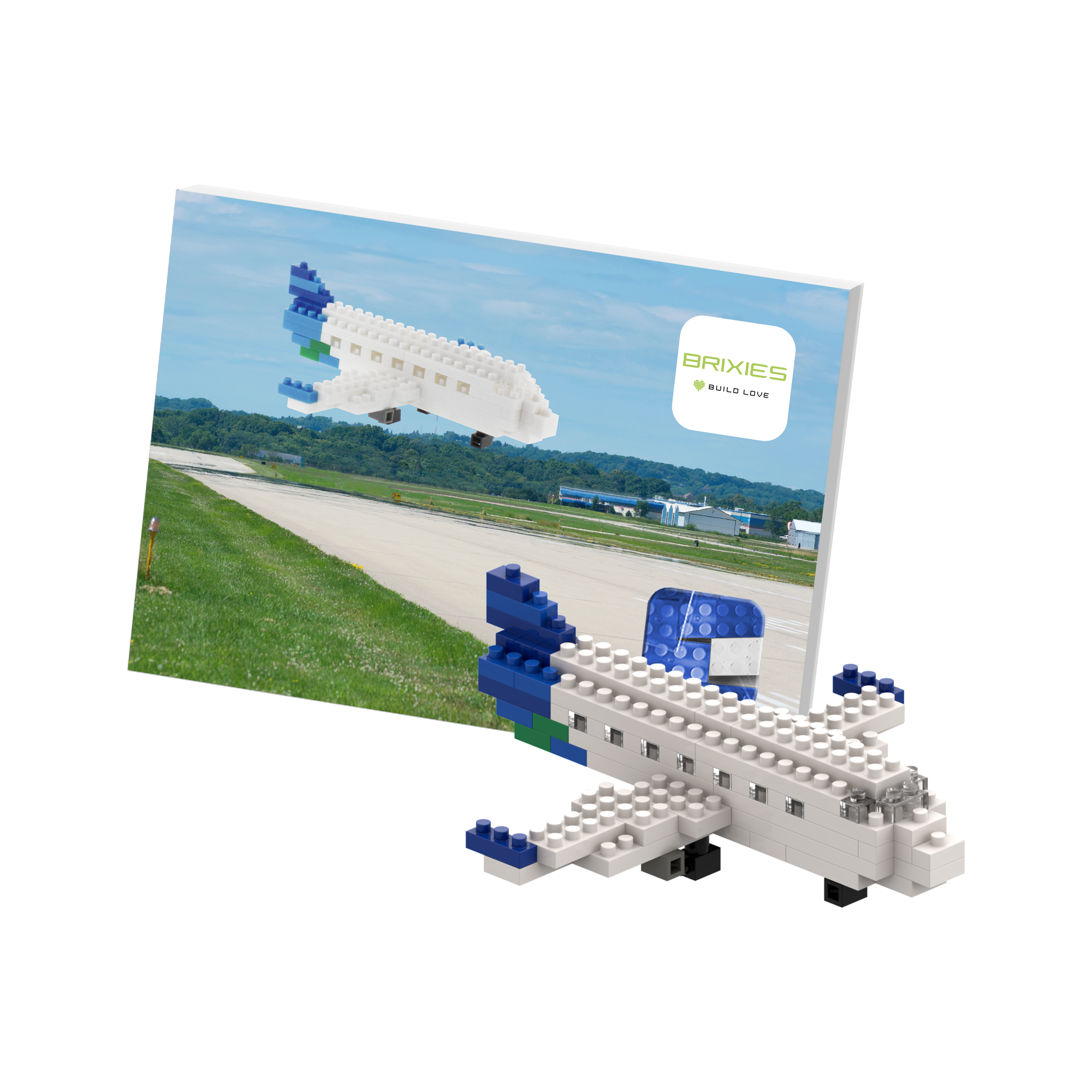 BRIXIES Postkarte Flugzeug