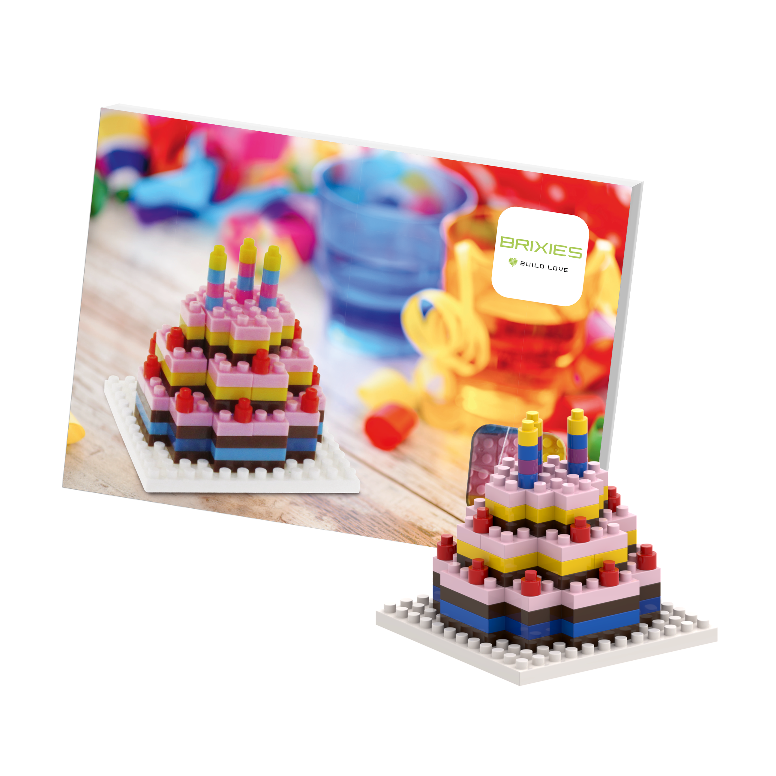 BRIXIES Postkarte Geburtstagskuchen