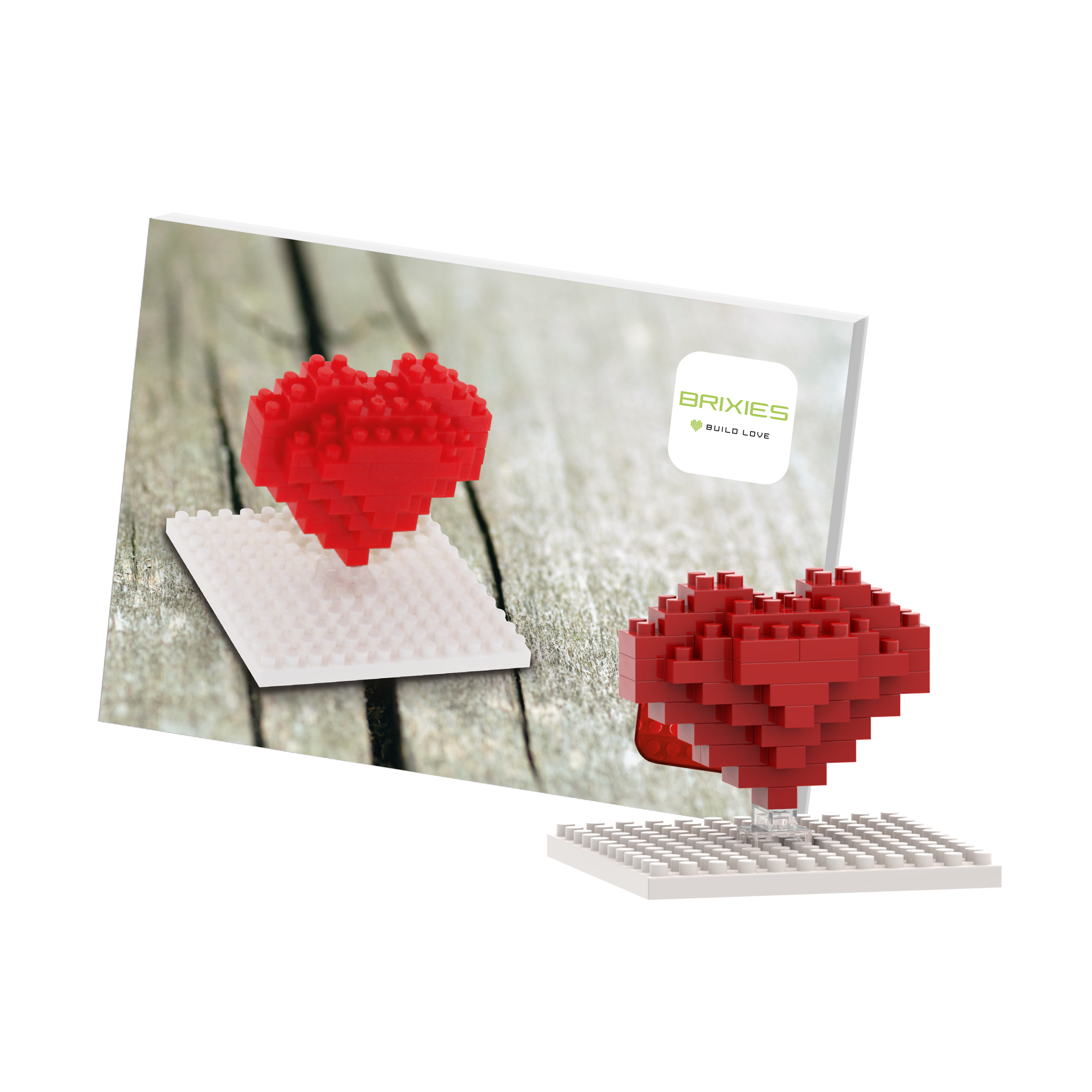 BRIXIES Postkarte Herz