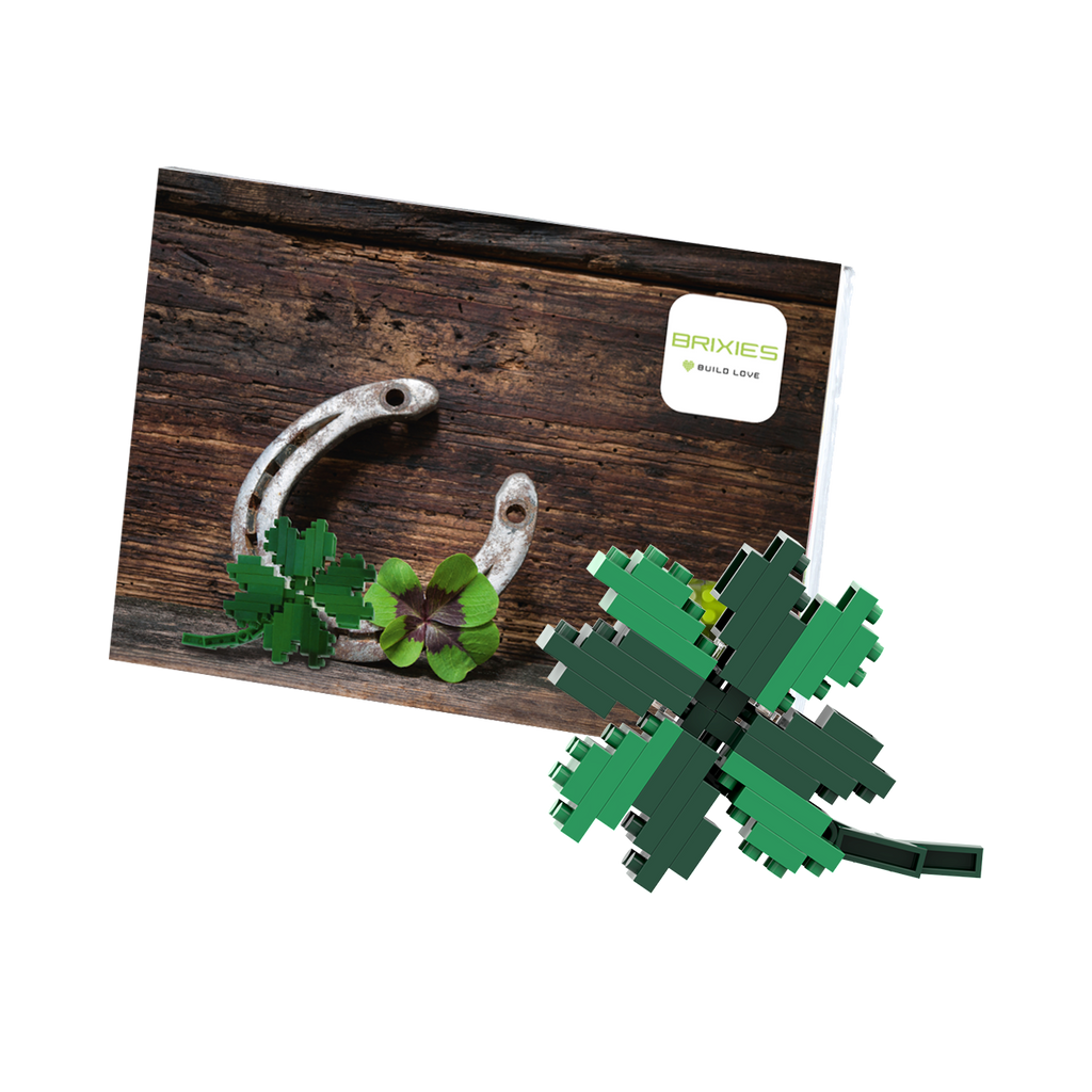 BRIXIES Postkarte Kleeblatt