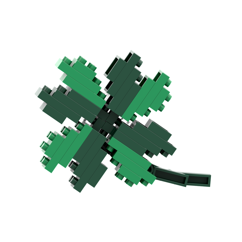 BRIXIES Postkarte Kleeblatt