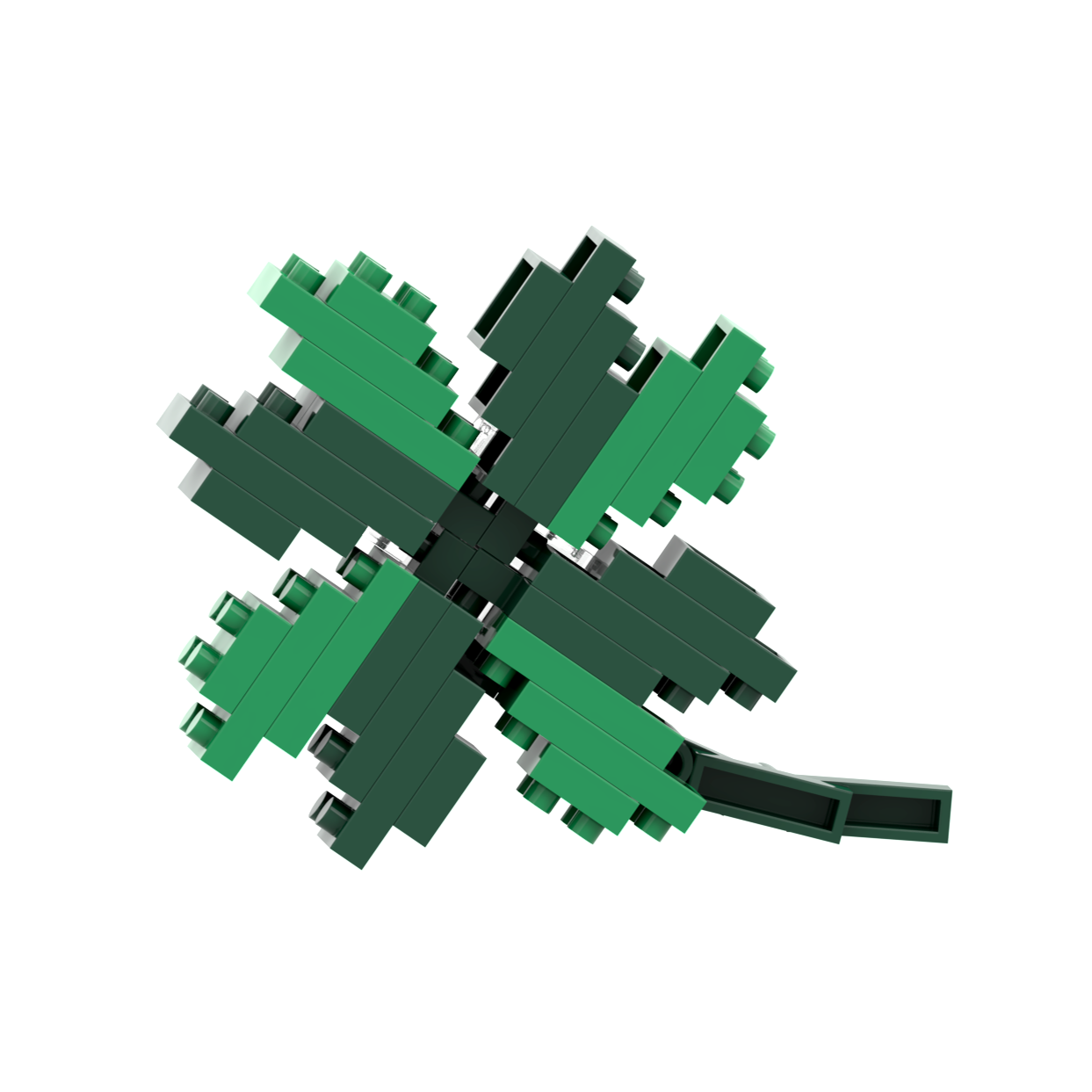 BRIXIES Postkarte Kleeblatt