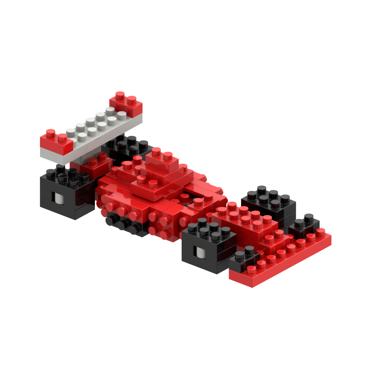 BRIXIES Postkarte Rennauto