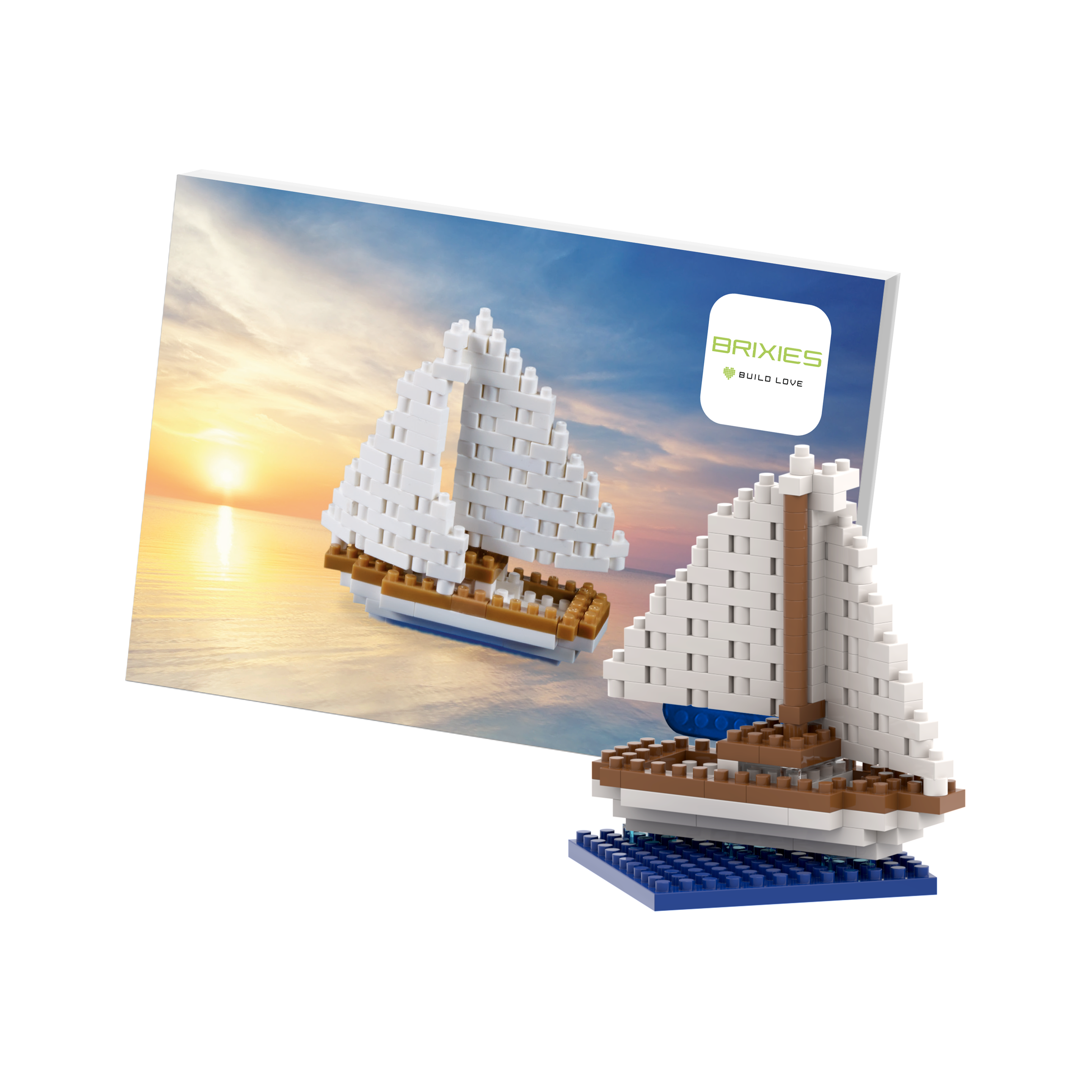 BRIXIES Postkarte Segelschiff