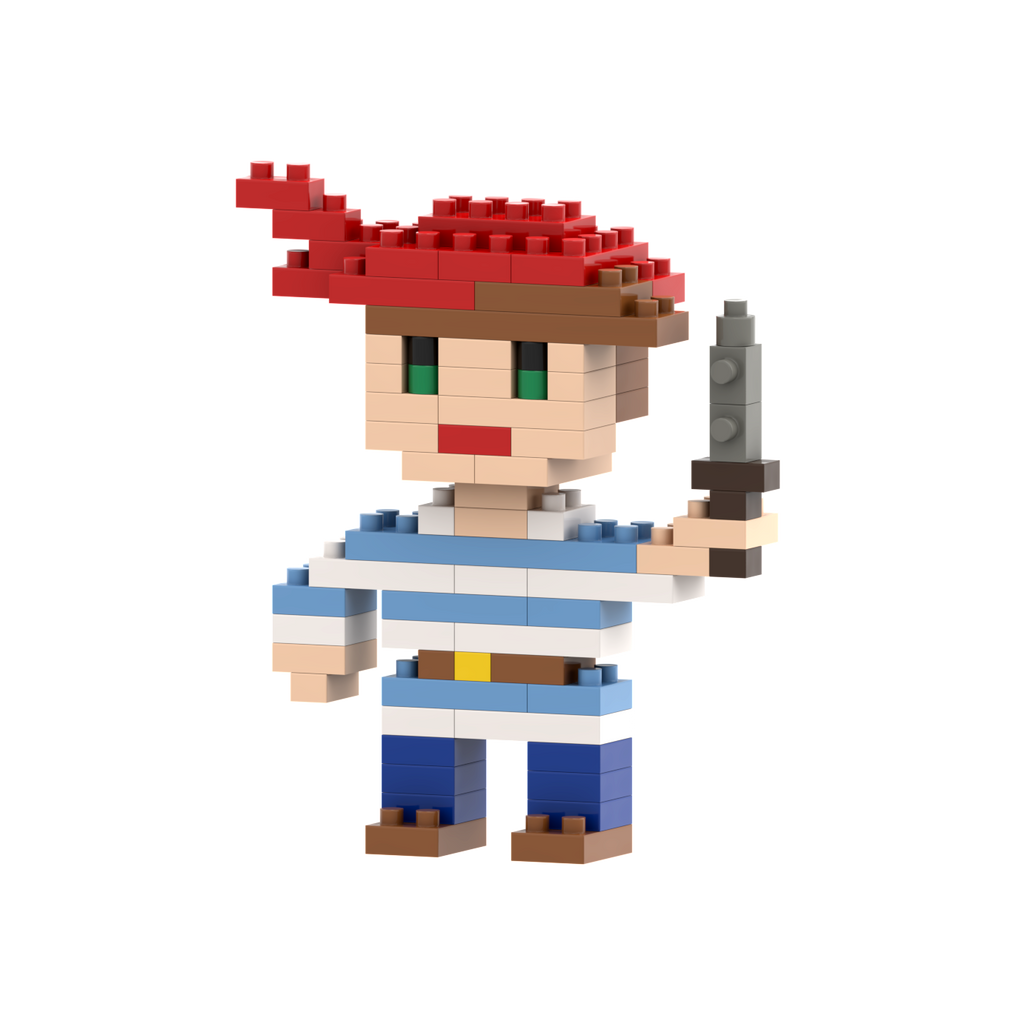 BRIXIES Postkarte Pirat