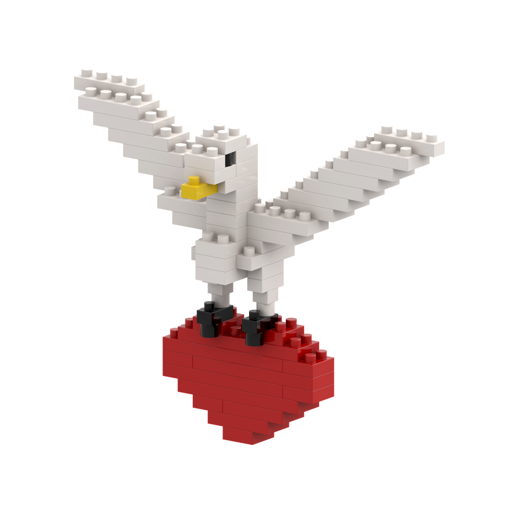 BRIXIES Postkarte Turteltaube