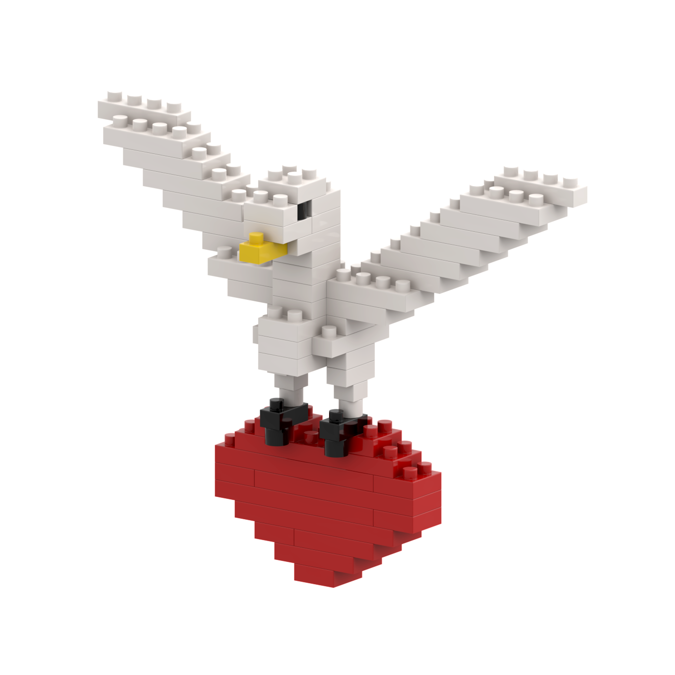 BRIXIES Postkarte Turteltaube