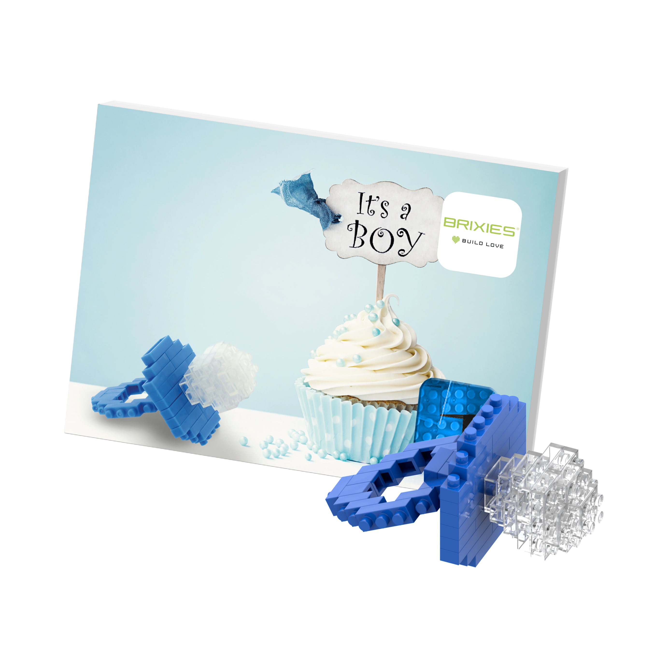 BRIXIES Postkarte Baby Junge