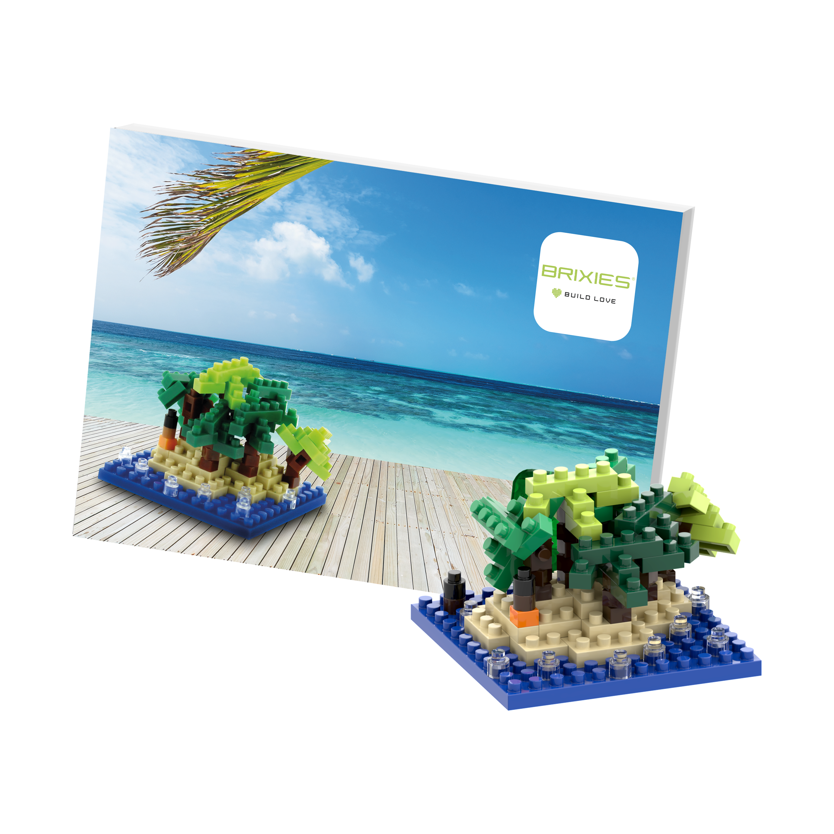 BRIXIES Postkarte Happy Holiday