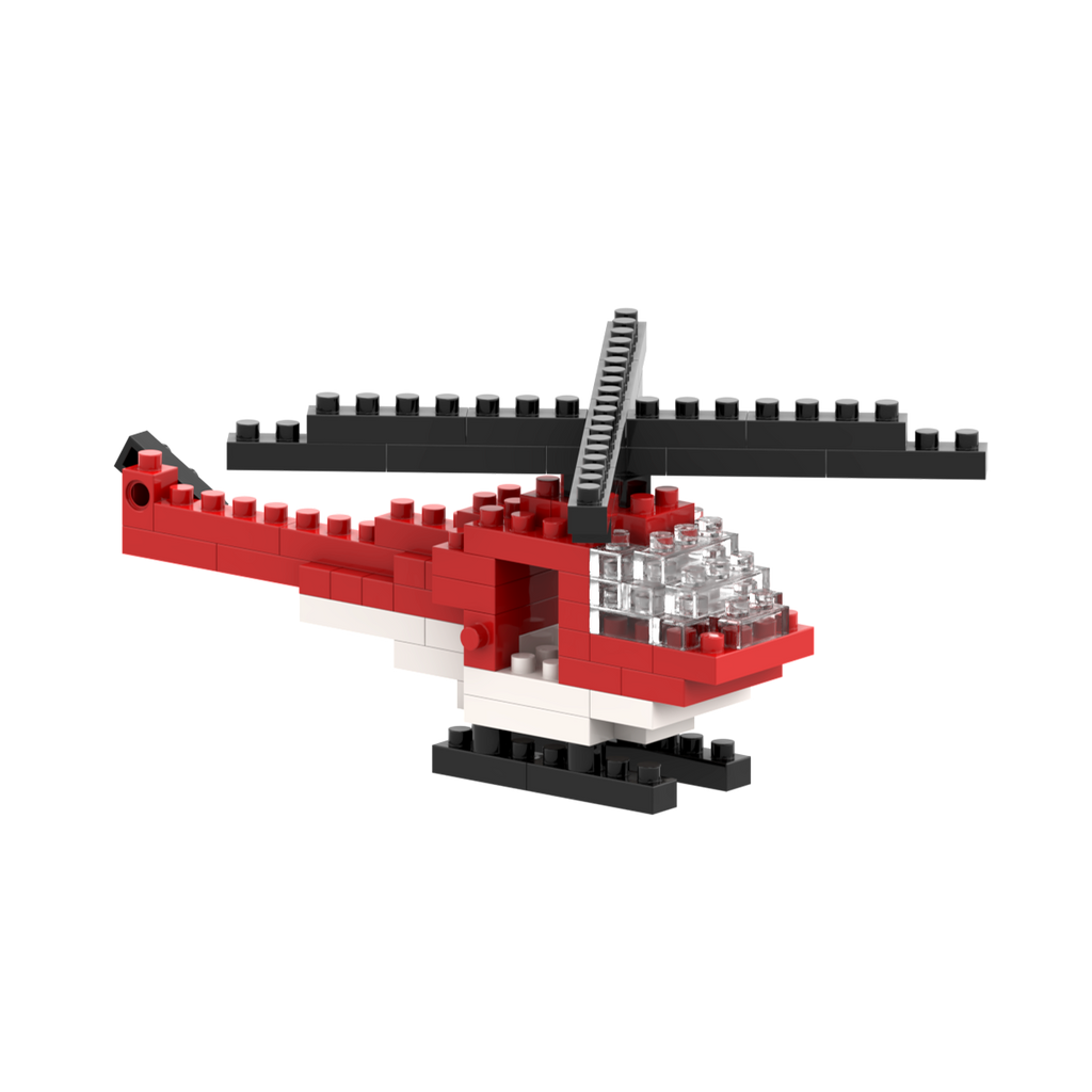 BRIXIES Postkarte Helikopter