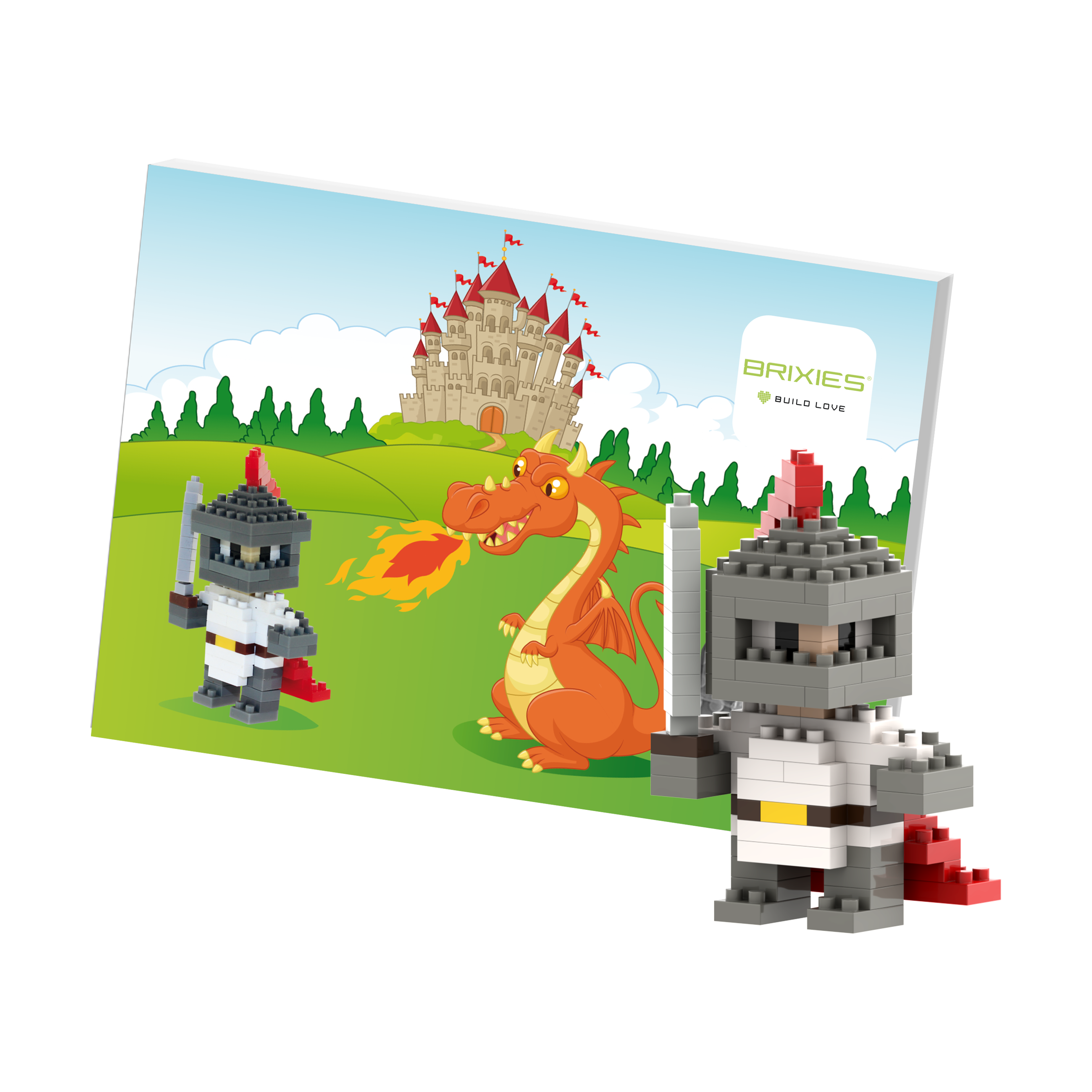 BRIXIES Postkarte Ritter