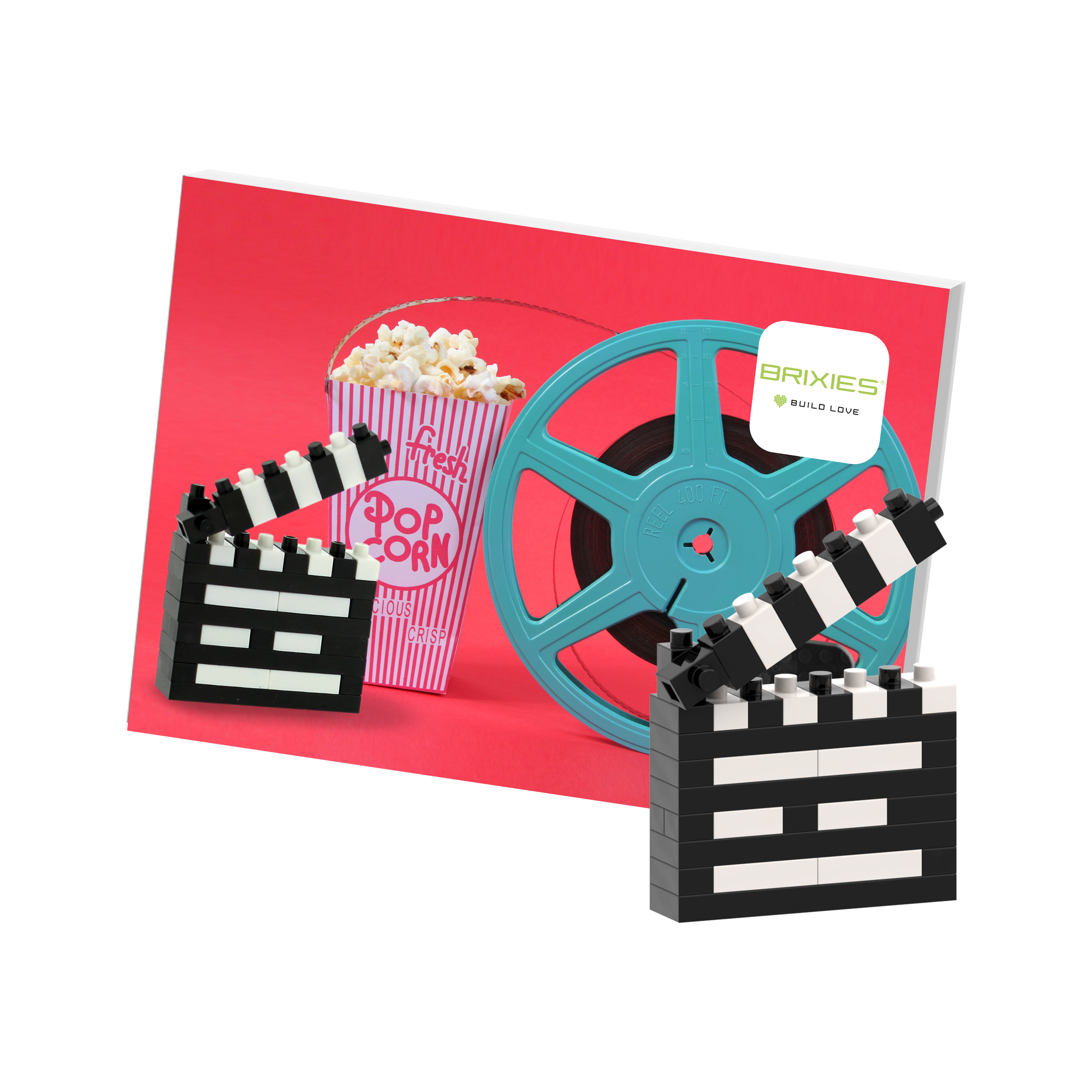 BRIXIES Postkarte Filmklappe