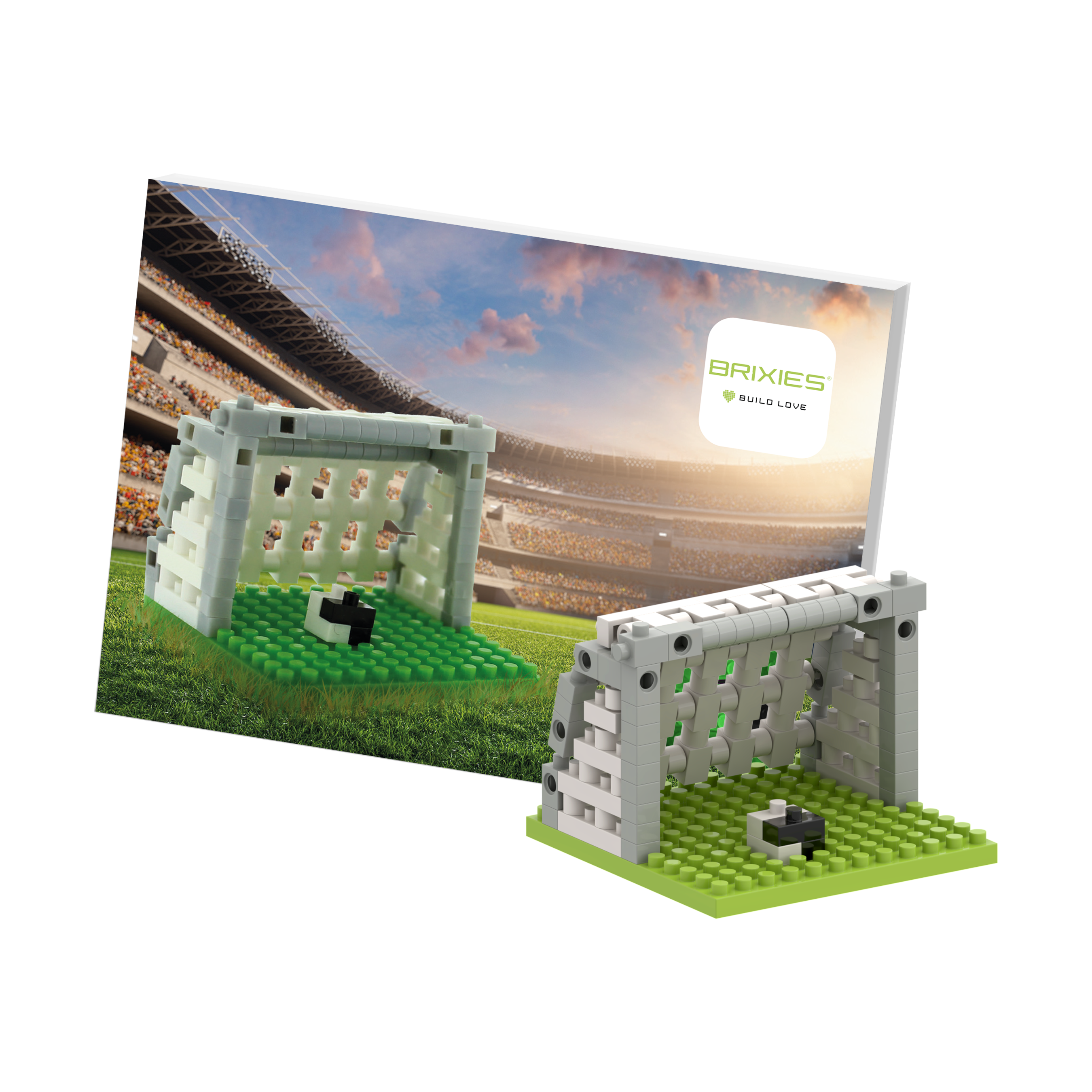 BRIXIES Postkarte Fußball