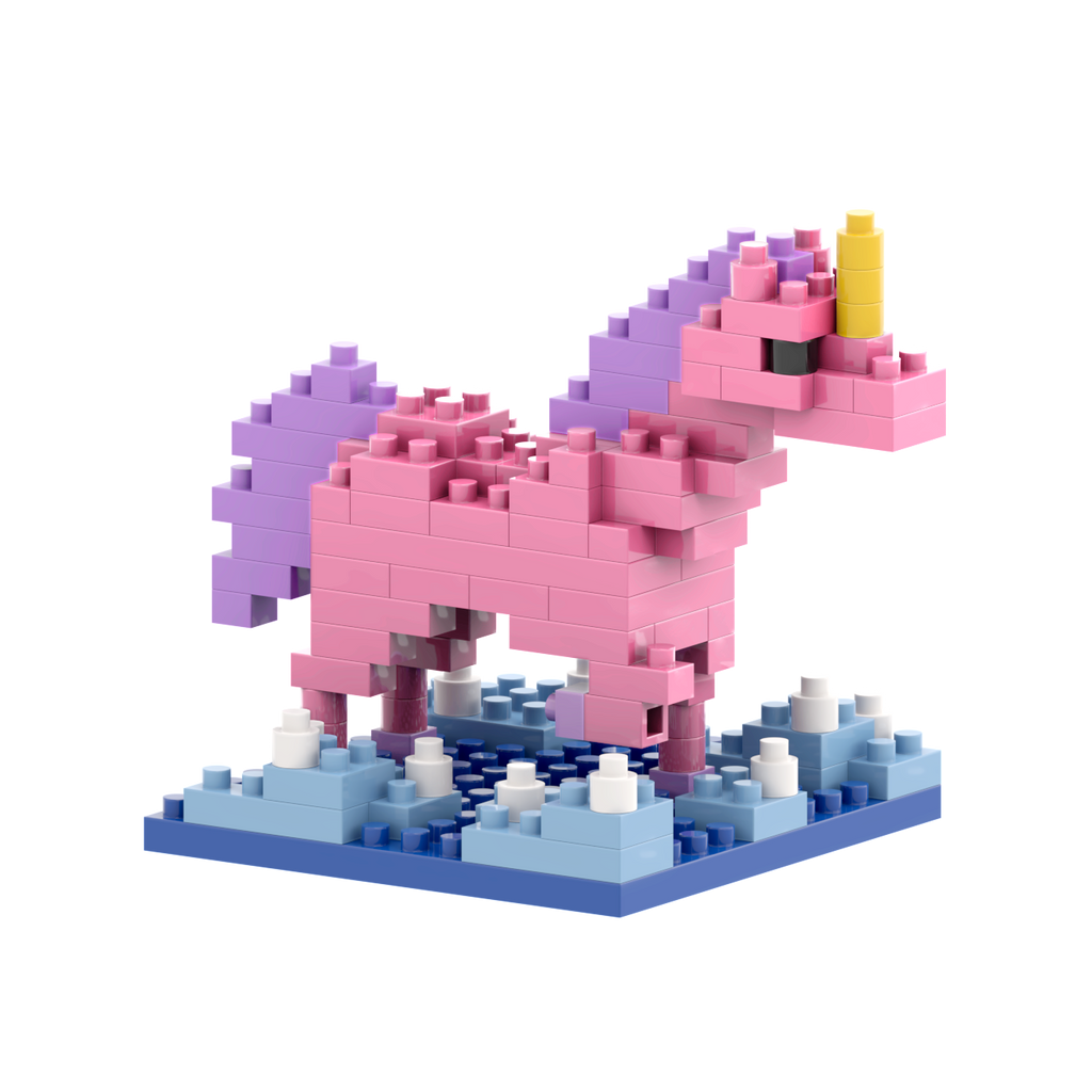 BRIXIES Postkarte Einhorn