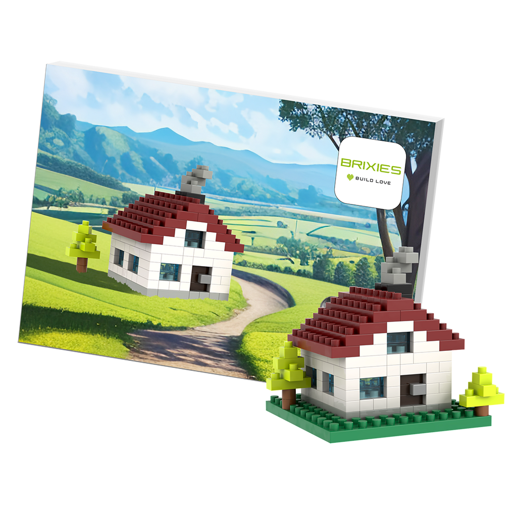 BRIXIES Postkarte Haus