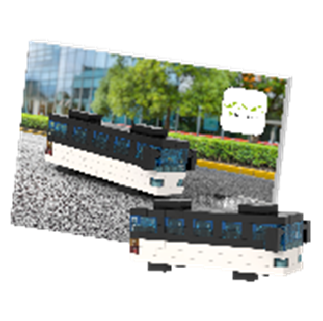 BRIXIES Postkarte Bus