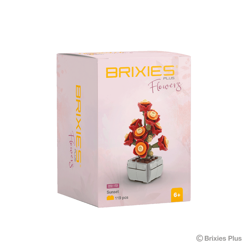 BRIXIES Plus Mini Blume "Sunset"