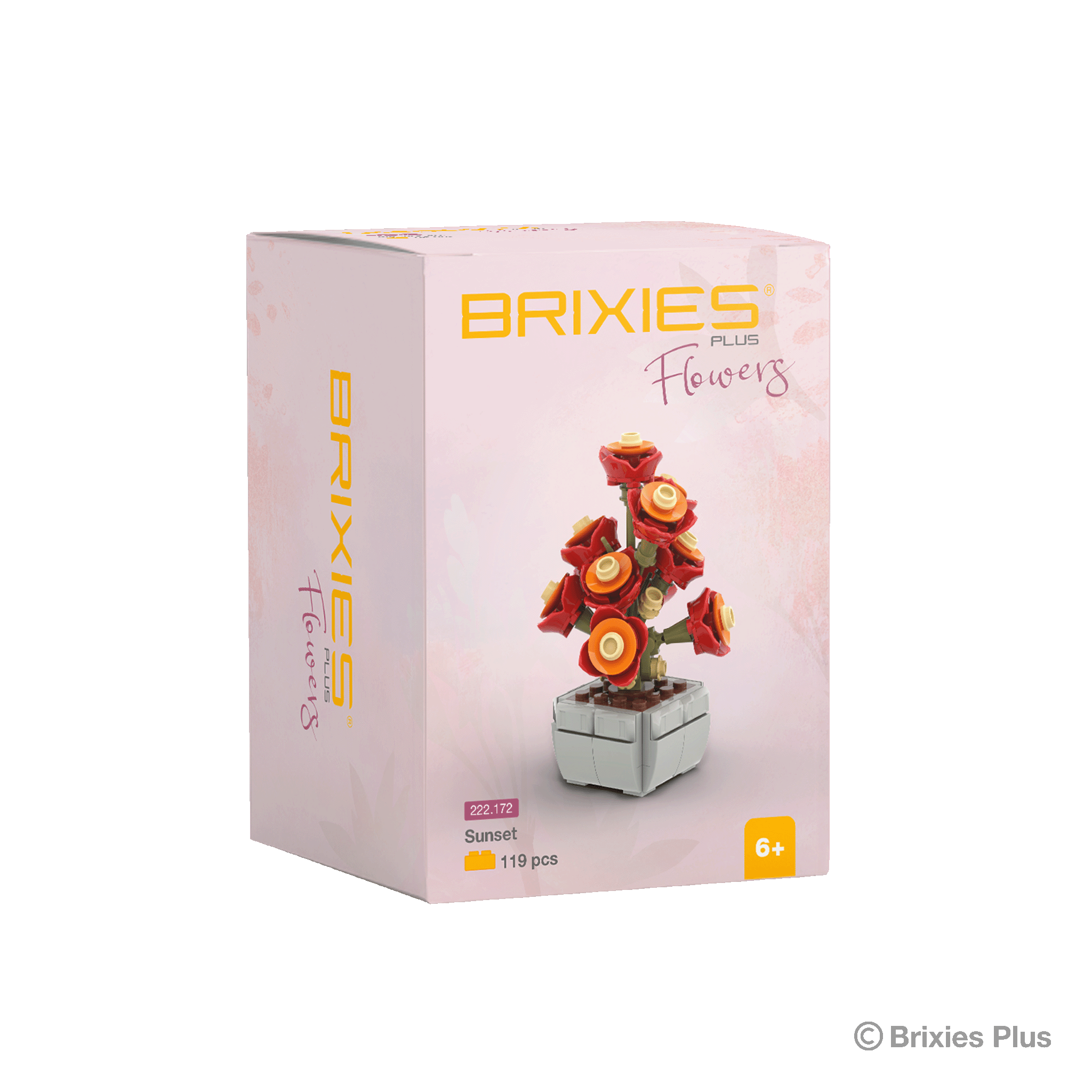 BRIXIES Plus Mini Blume "Sunset"