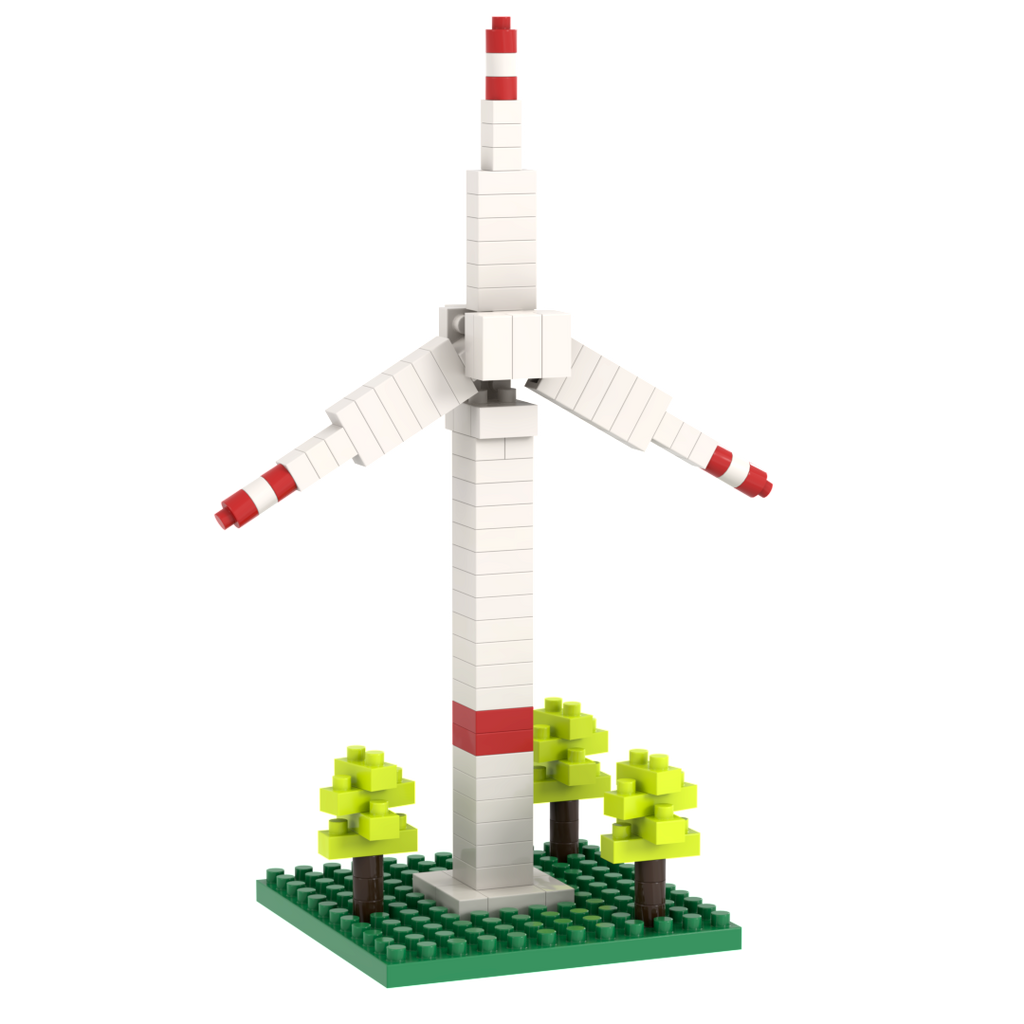 BRIXIES Postkarte Windrad