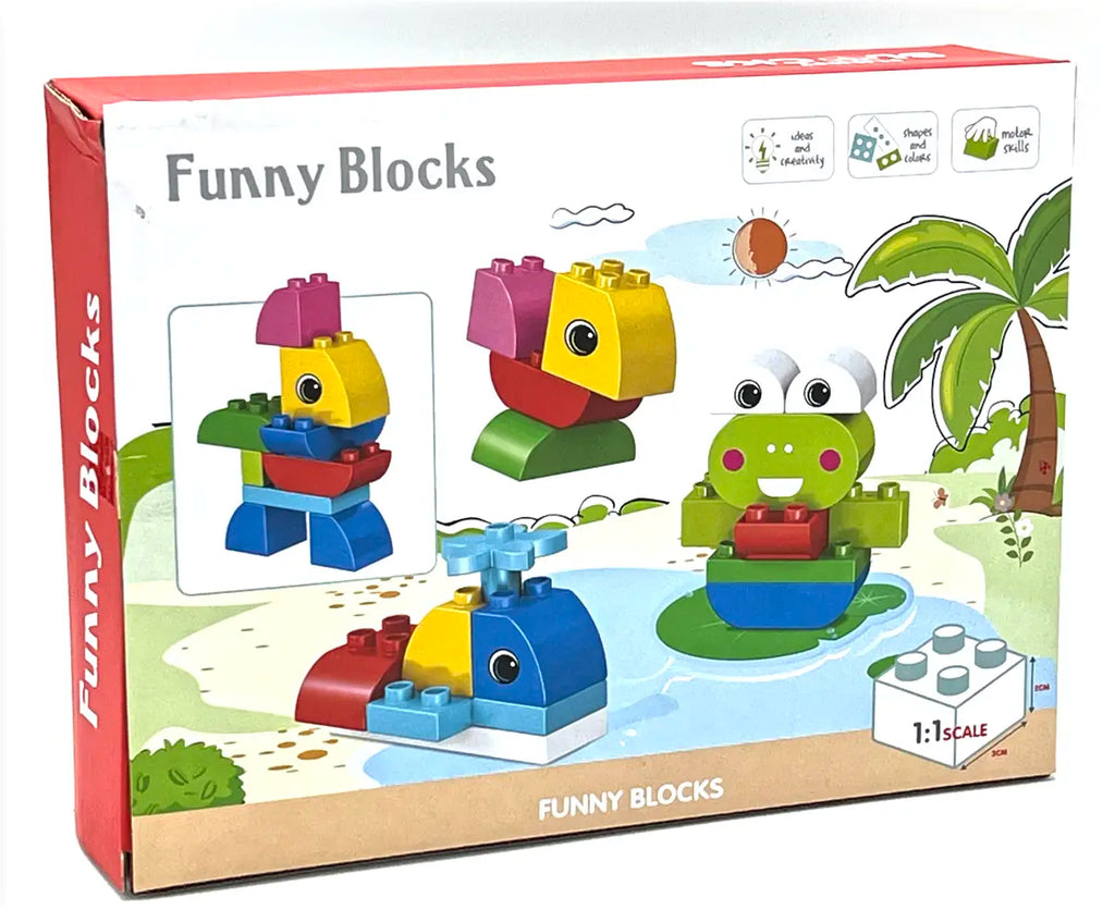 KHT 188-419S Tiere im Sommer - große Klemmbausteine