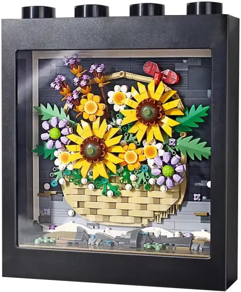 Bilderrahmen: 3 D-Bild Sonnenblumenkorb