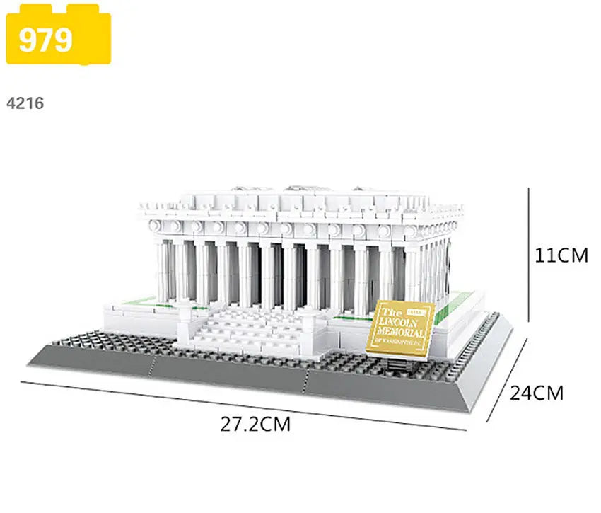 Wange 4216 Architect-Set Lincoln Memorial of Washington D.C.