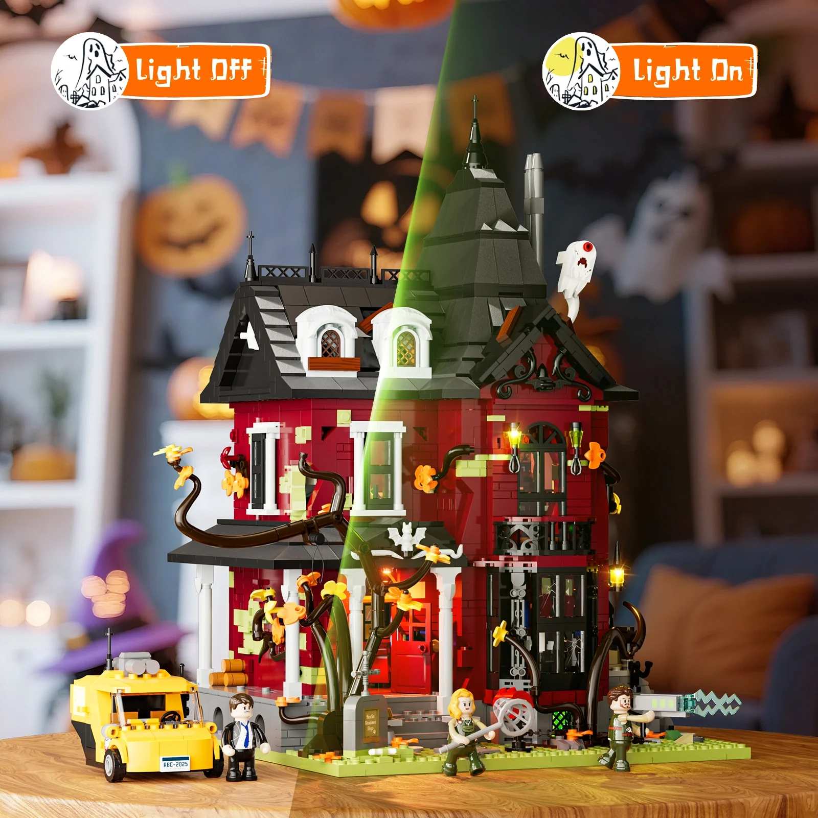 Lumibricks 20005 Midnight Haunted Mansion mit LED | 2617 Teile – Bild 13