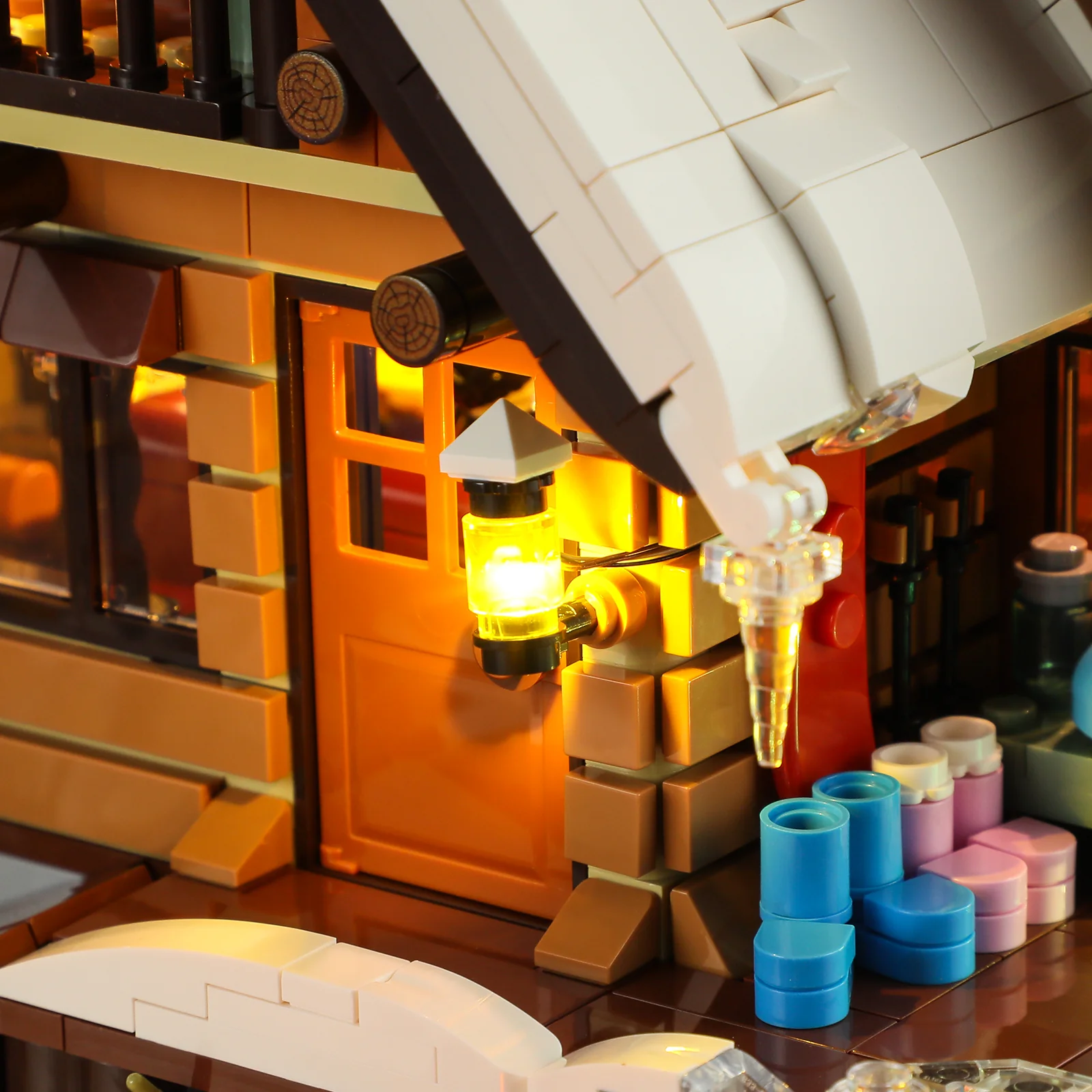 Lumibricks F9041 Ski Lodge mit LED | 2187 Teile Skihütte – Bild 11