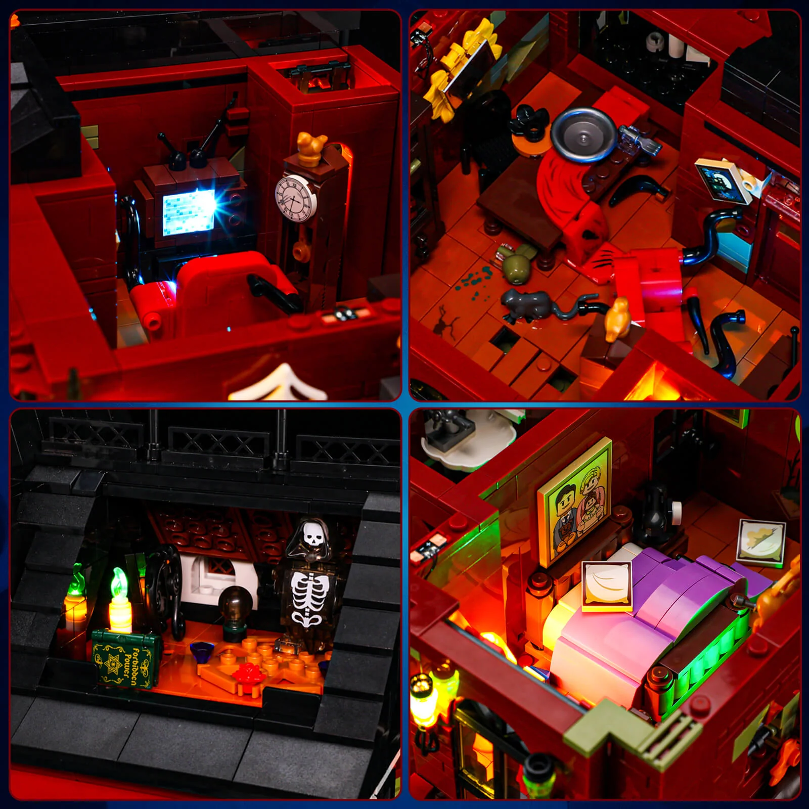 Lumibricks 20005 Midnight Haunted Mansion mit LED | 2617 Teile – Bild 14