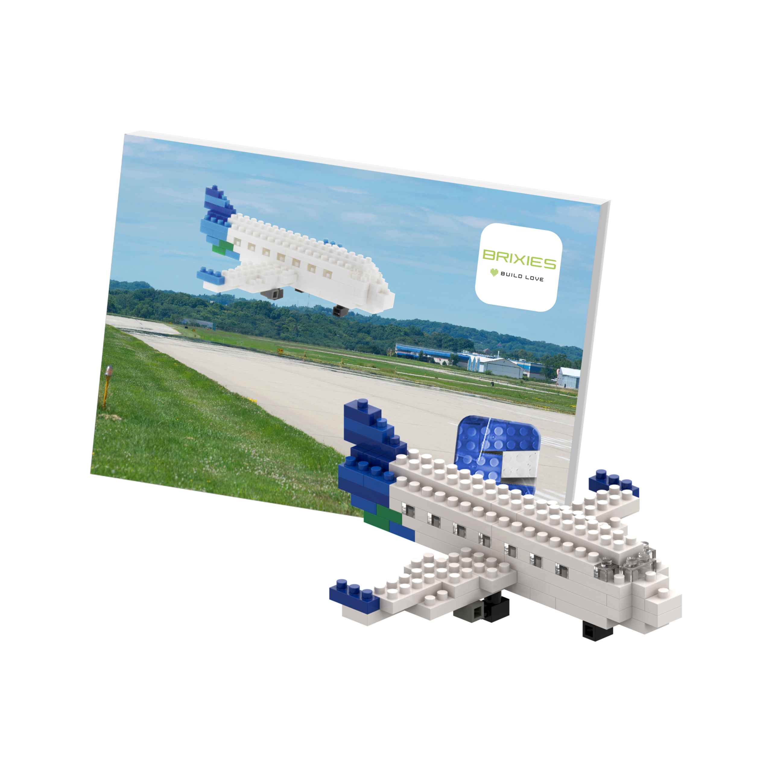 BRIXIES Postkarte Flugzeug