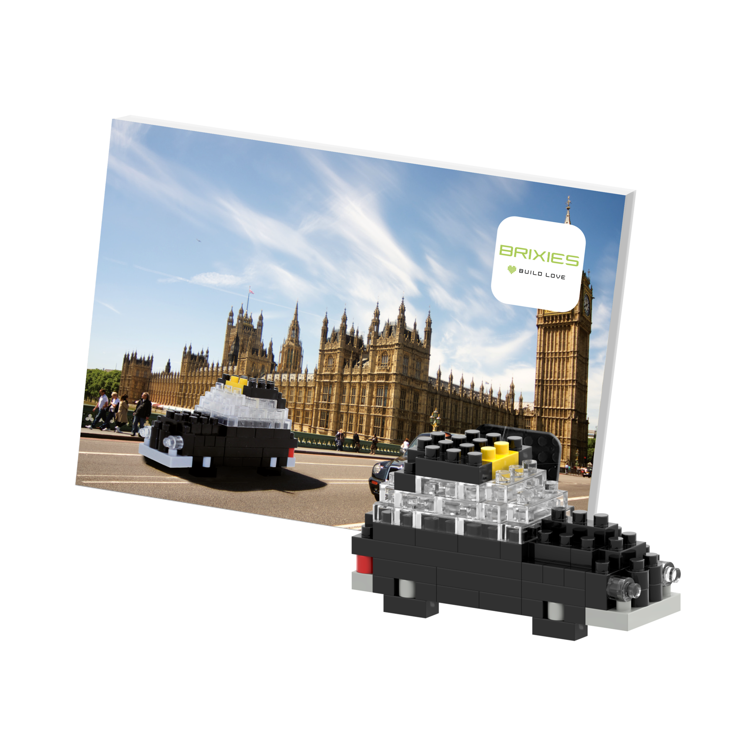 BRIXIES Postkarte London Taxi