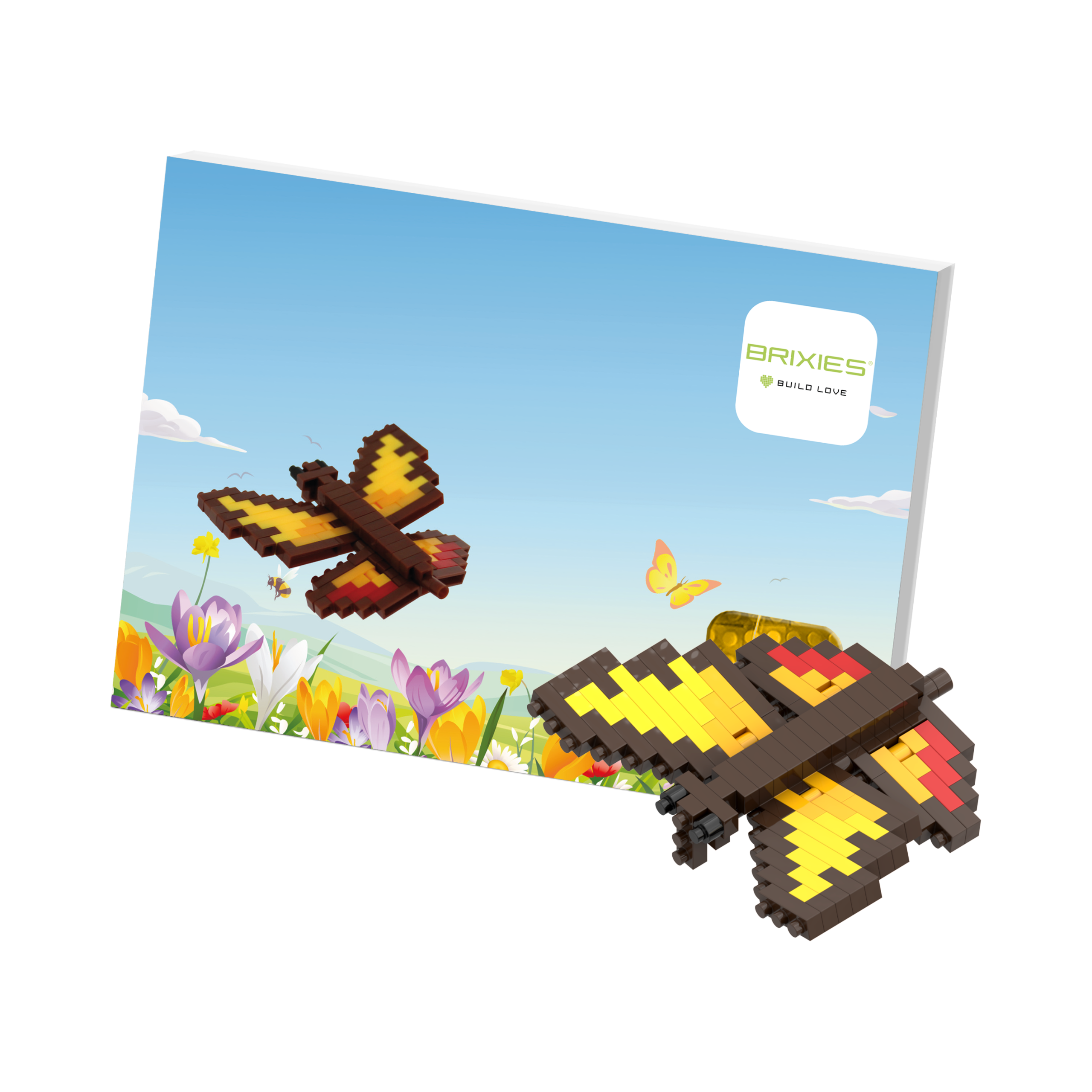 BRIXIES Postkarte Schmetterling