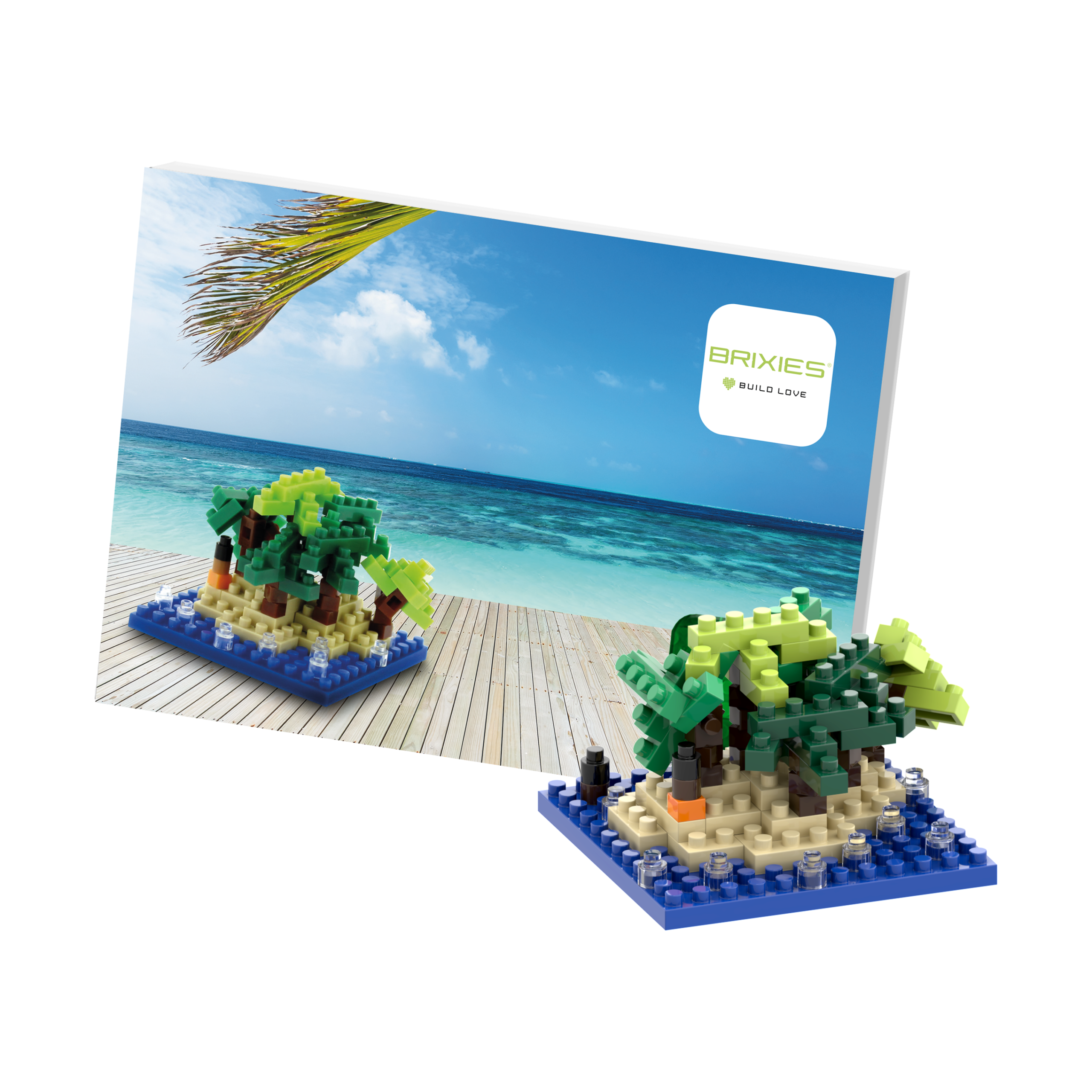 BRIXIES Postkarte Happy Holiday