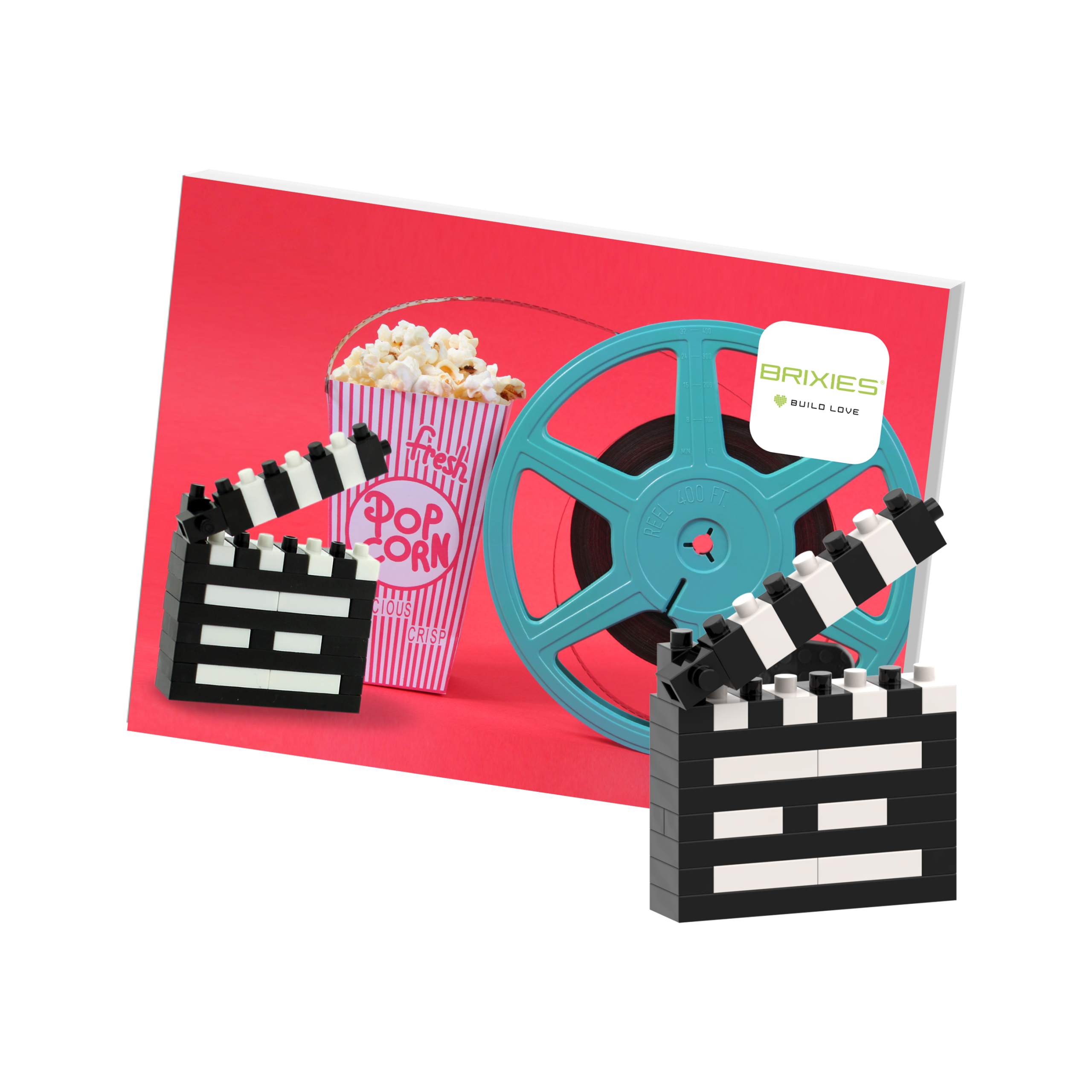BRIXIES Postkarte Filmklappe