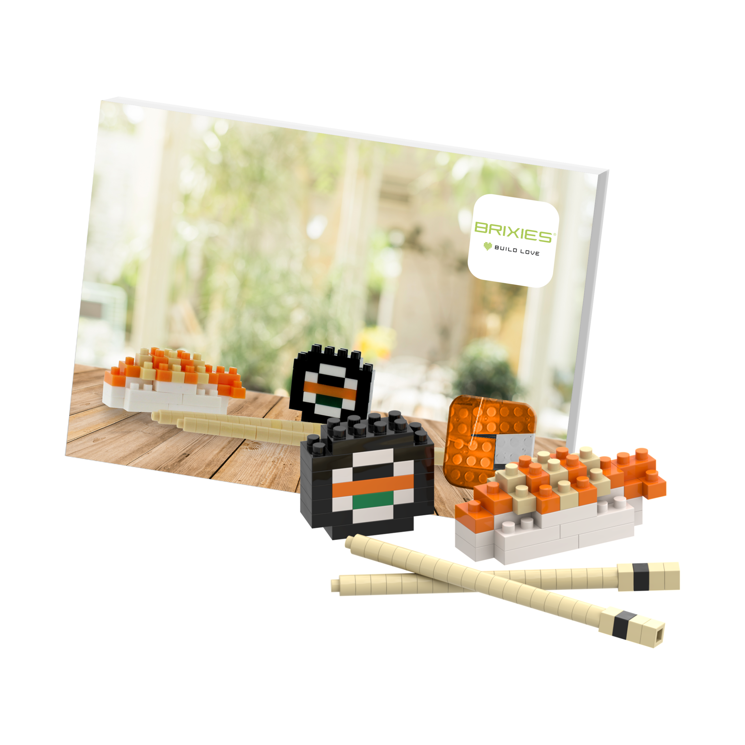 BRIXIES Postkarte Sushi