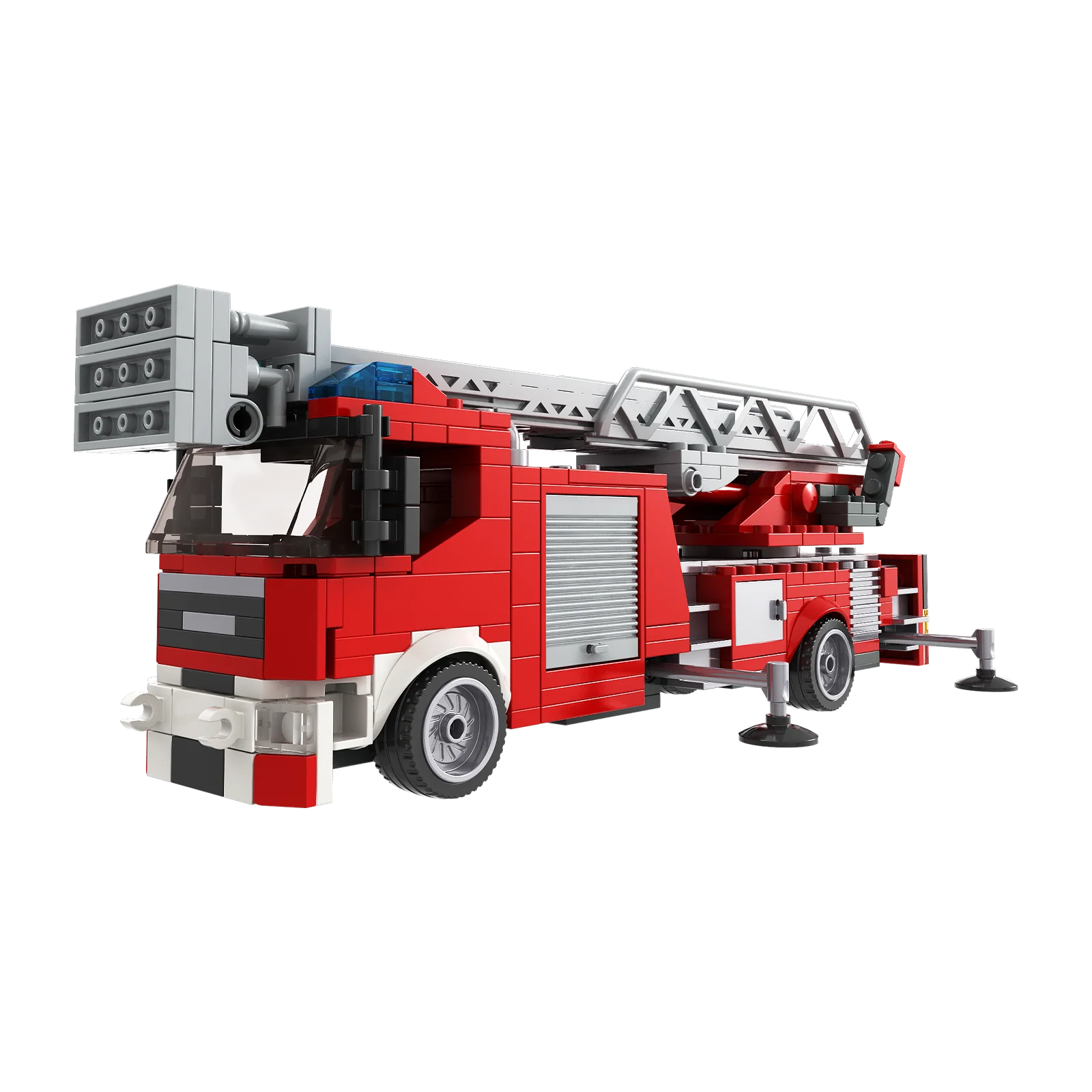 BRIXIES Plus Feuerwehr Drehleiter / Turntable ladder