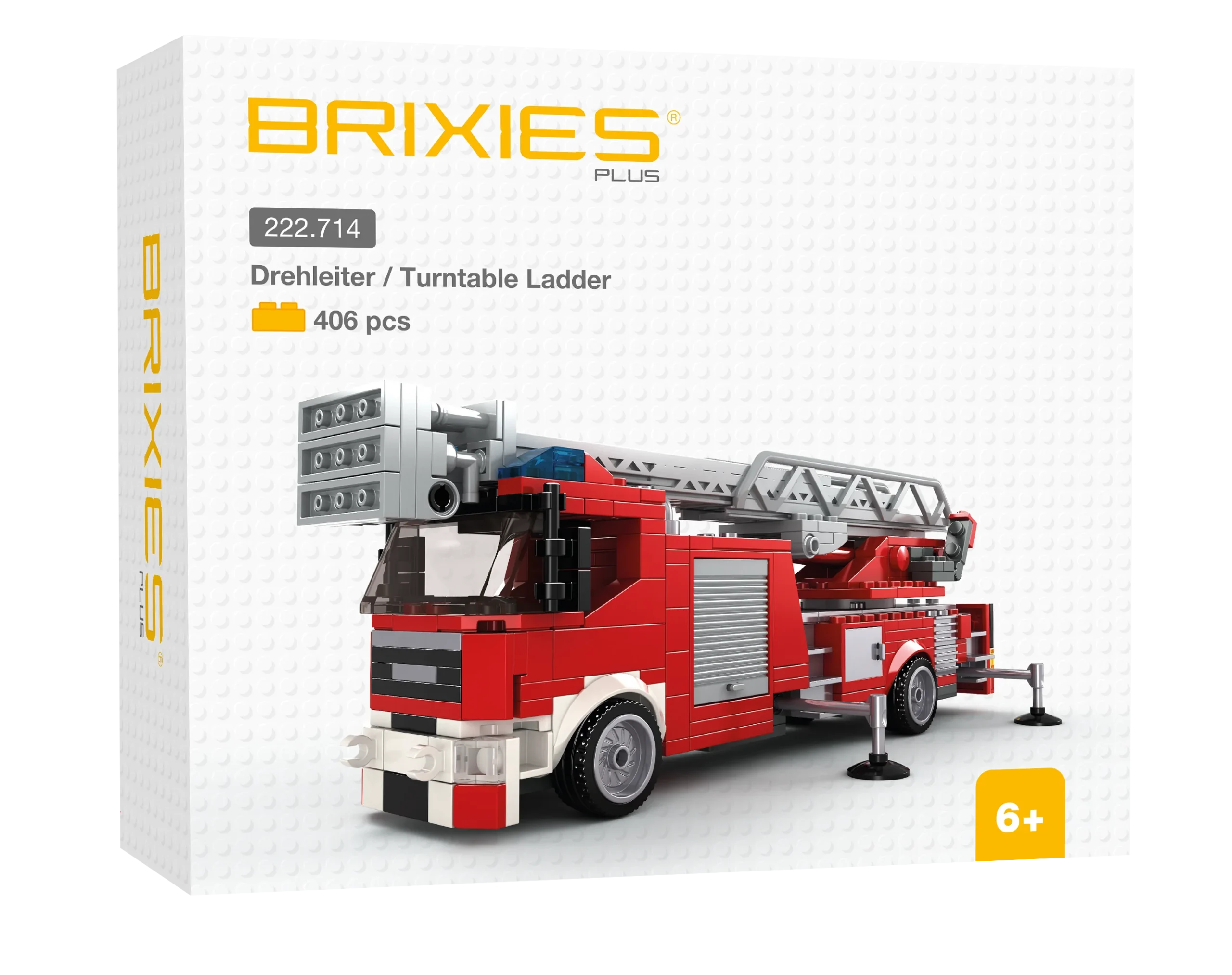 BRIXIES Plus Feuerwehr Drehleiter / Turntable ladder