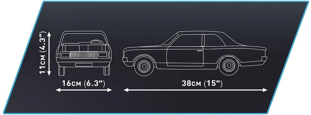 COBI Opel Rekord C Schwarze Witwe – Bild 9