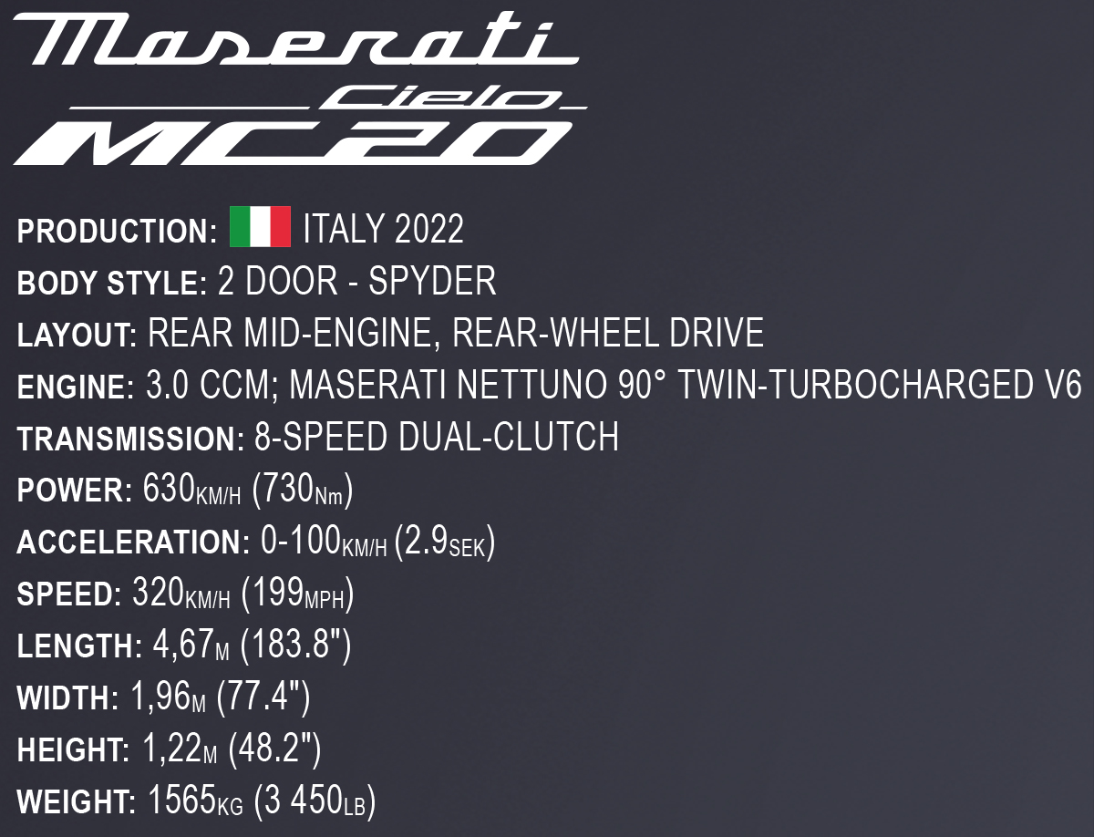 COBI Maserati MC20 Cielo - Executive Edition – Bild 10