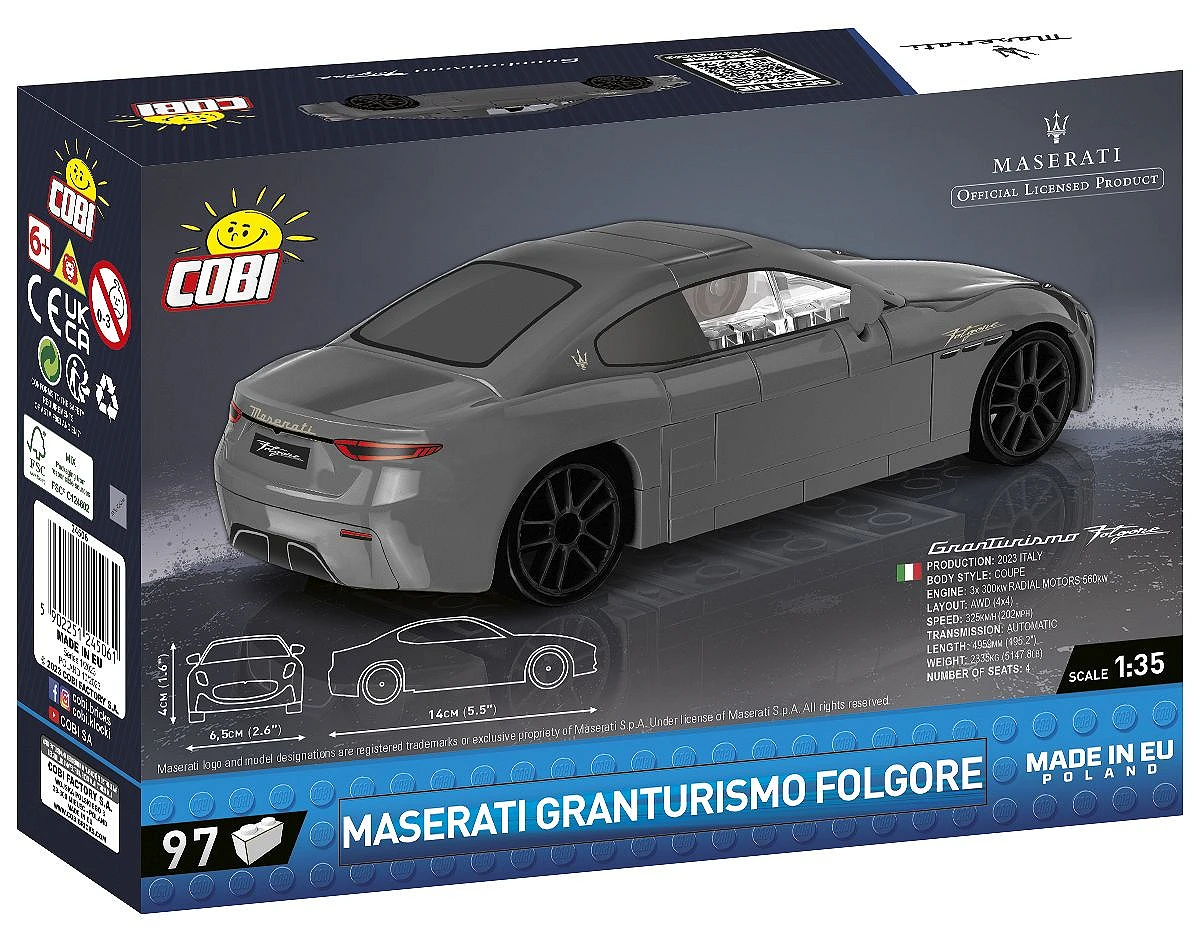 COBI Maserati Granturismo Folgore Grau – Bild 2