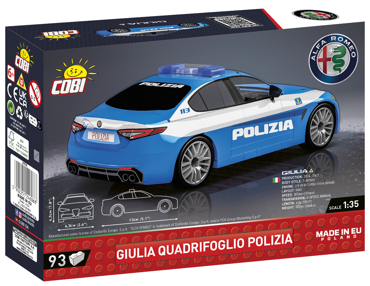 COBI Alfa Romeo Giulia Quadrifoglio Polizia – Bild 2