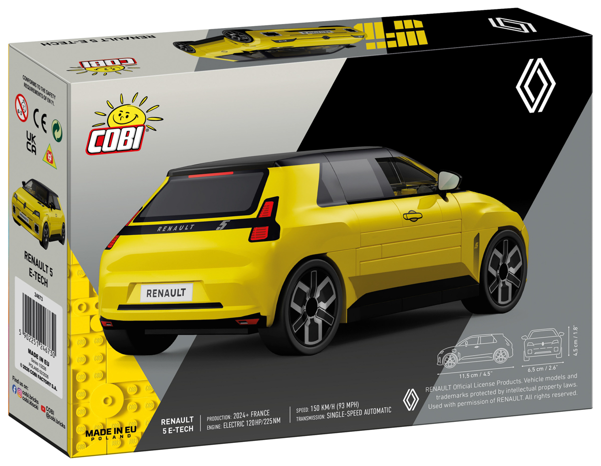 COBI Renault 5 E-Tech Gelb – Bild 2