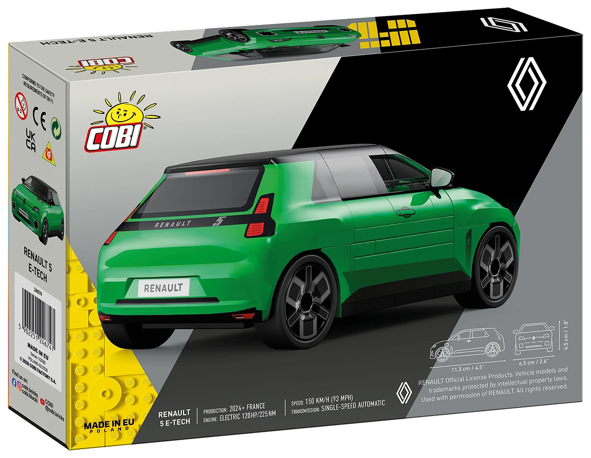 COBI Renault 5 E-Tech Grün – Bild 2
