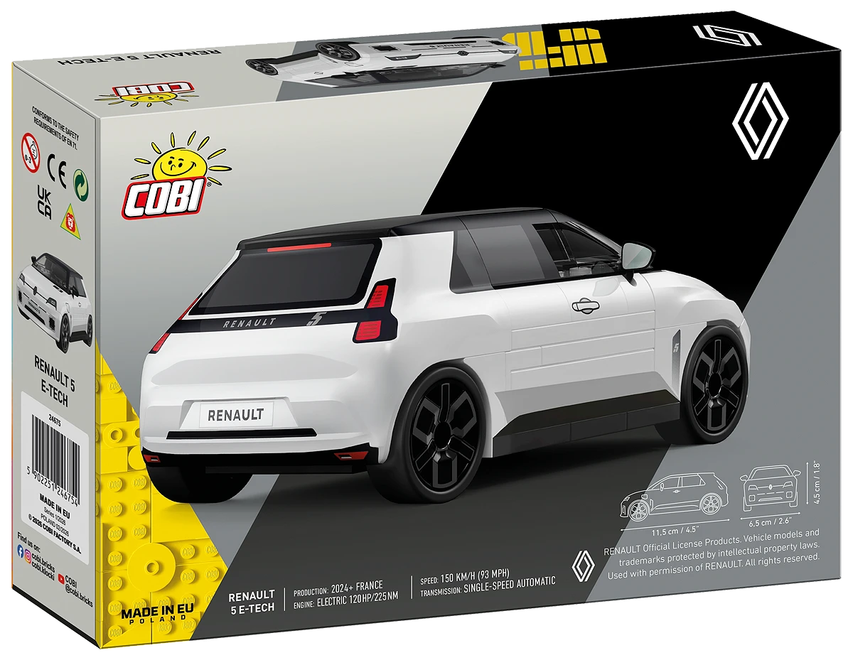 COBI Renault 5 E-Tech Weiß – Bild 2