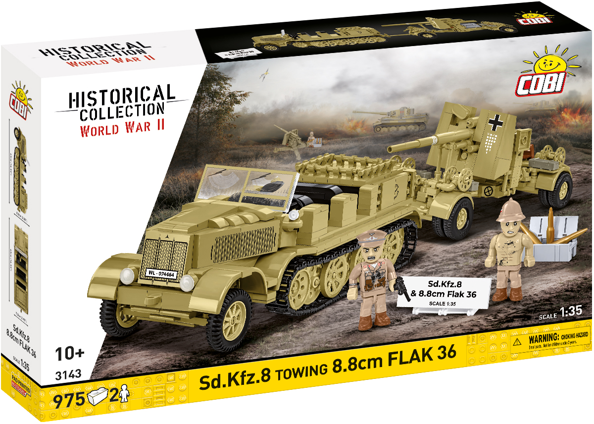 COBI Sd.Kfz. 8 & 8,8-cm-Flak 36 (DAK)