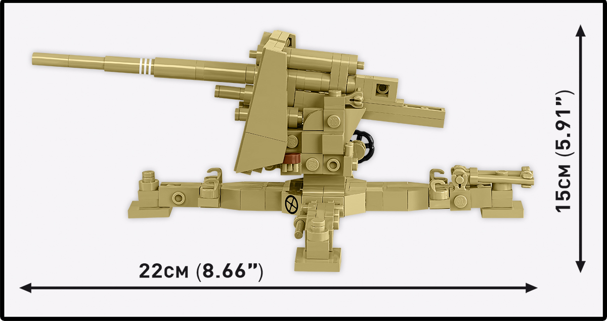 COBI Sd.Kfz. 8 & 8,8-cm-Flak 36 (DAK) – Bild 7
