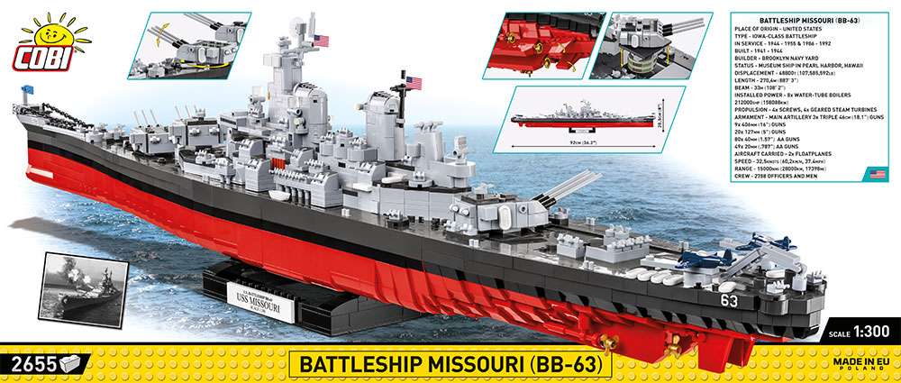 COBI Schlachtschiff Missouri (BB-63) – Bild 12