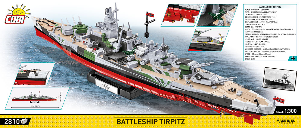 COBI Schlachtschiff Tirpitz – Bild 11