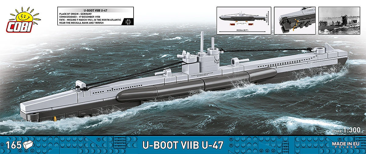 COBI U-Boot Typ VIIB U-47 – Bild 2